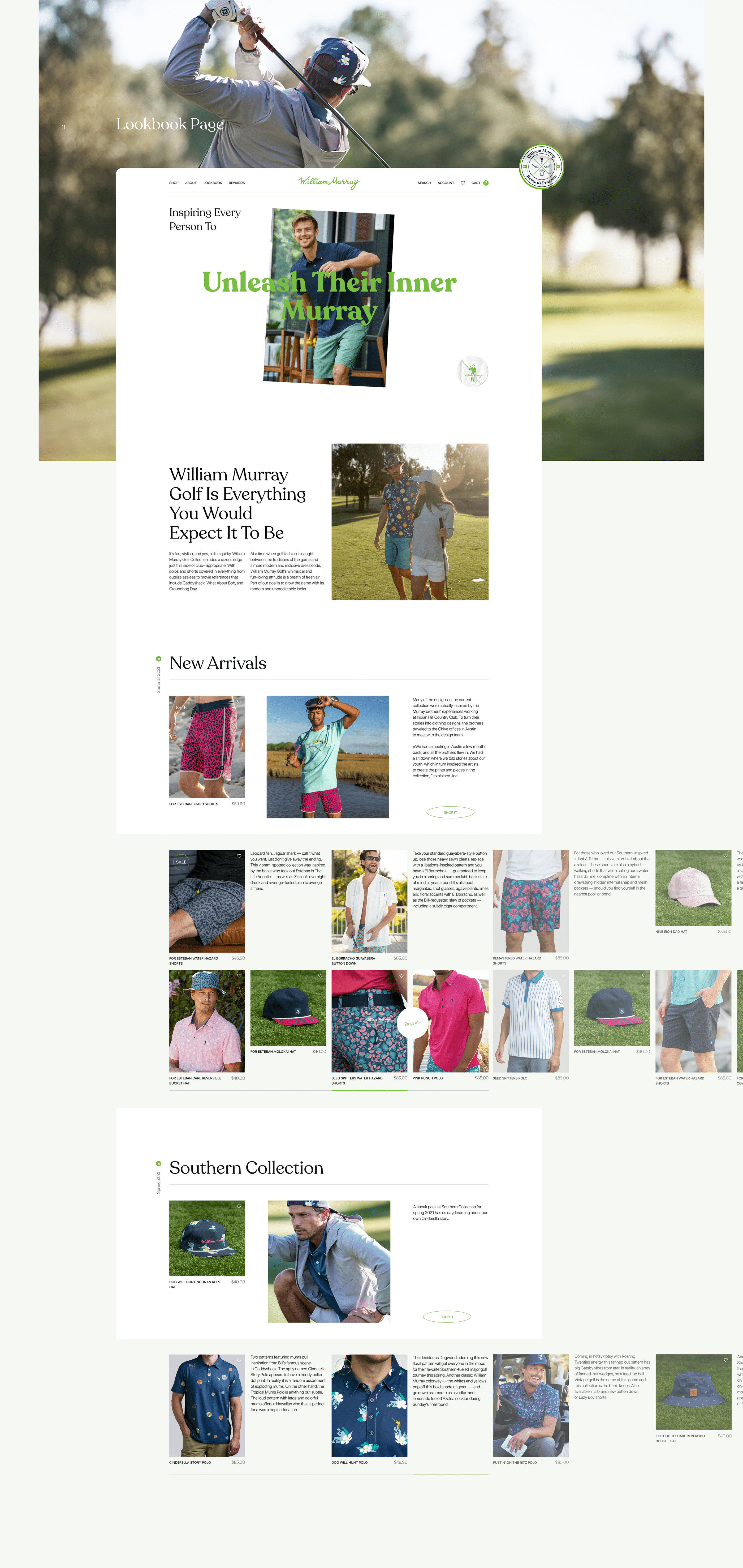 William Murray Golf — Redesign Concept — Изображение №14 — Интерфейсы на Dprofile