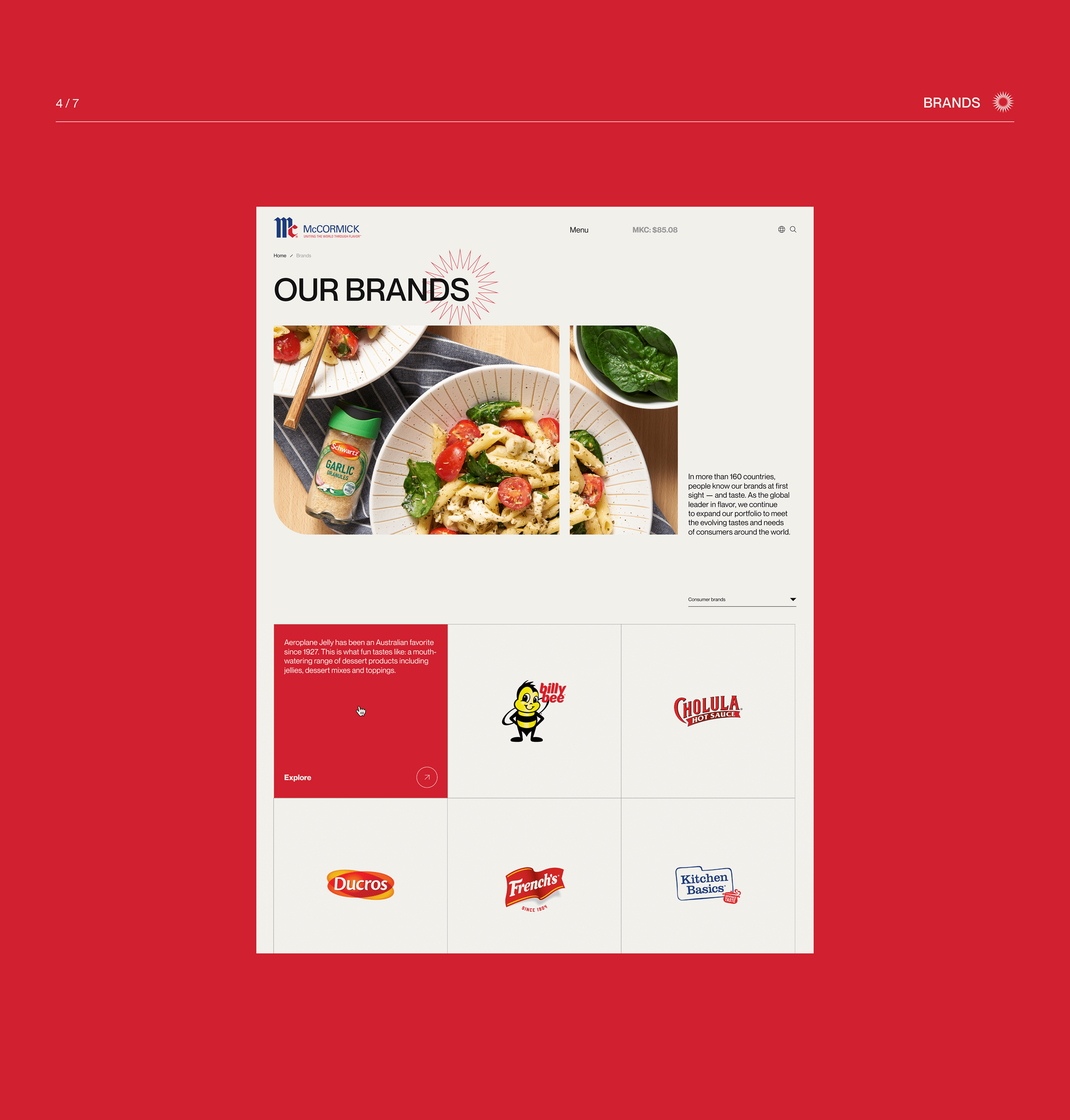 McCormick & Company — Corporate website — Изображение №4 — Интерфейсы на Dprofile
