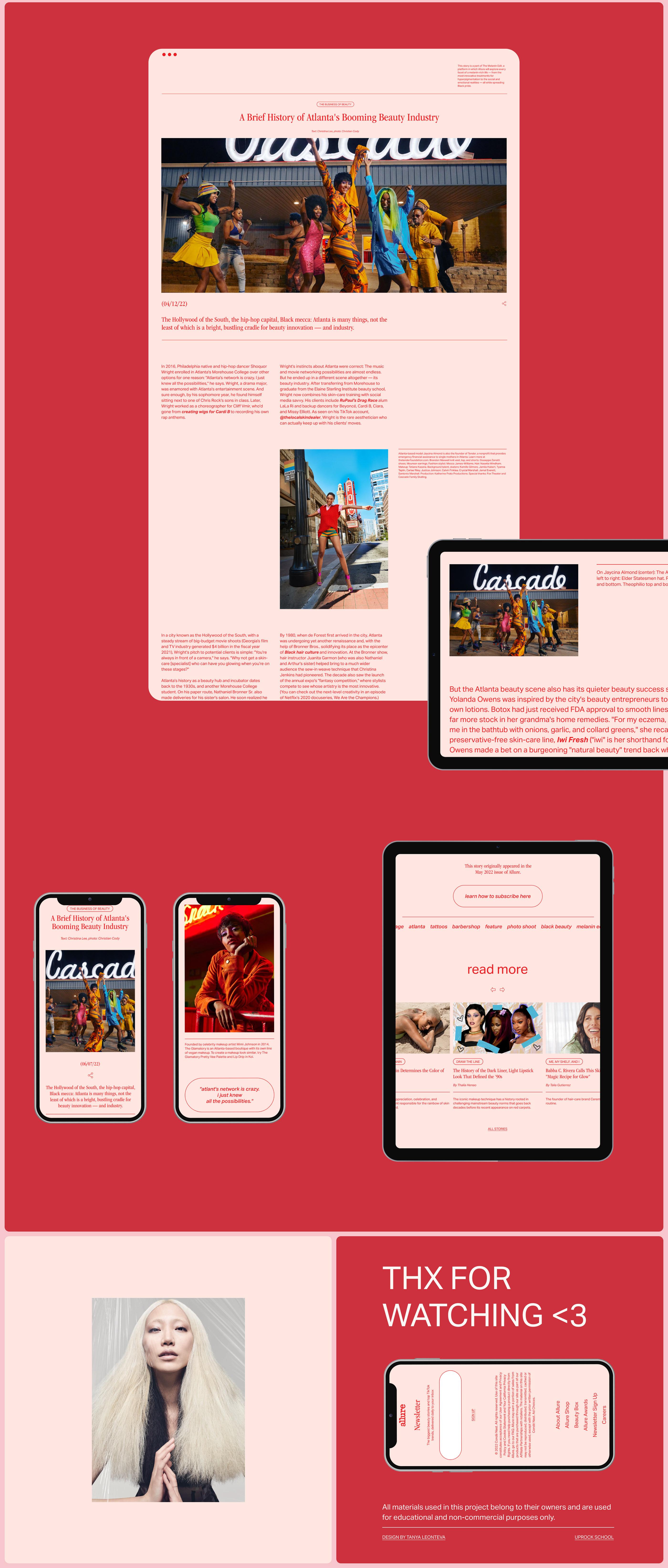 Allure — Magazine website — Изображение №5 — Интерфейсы на Dprofile