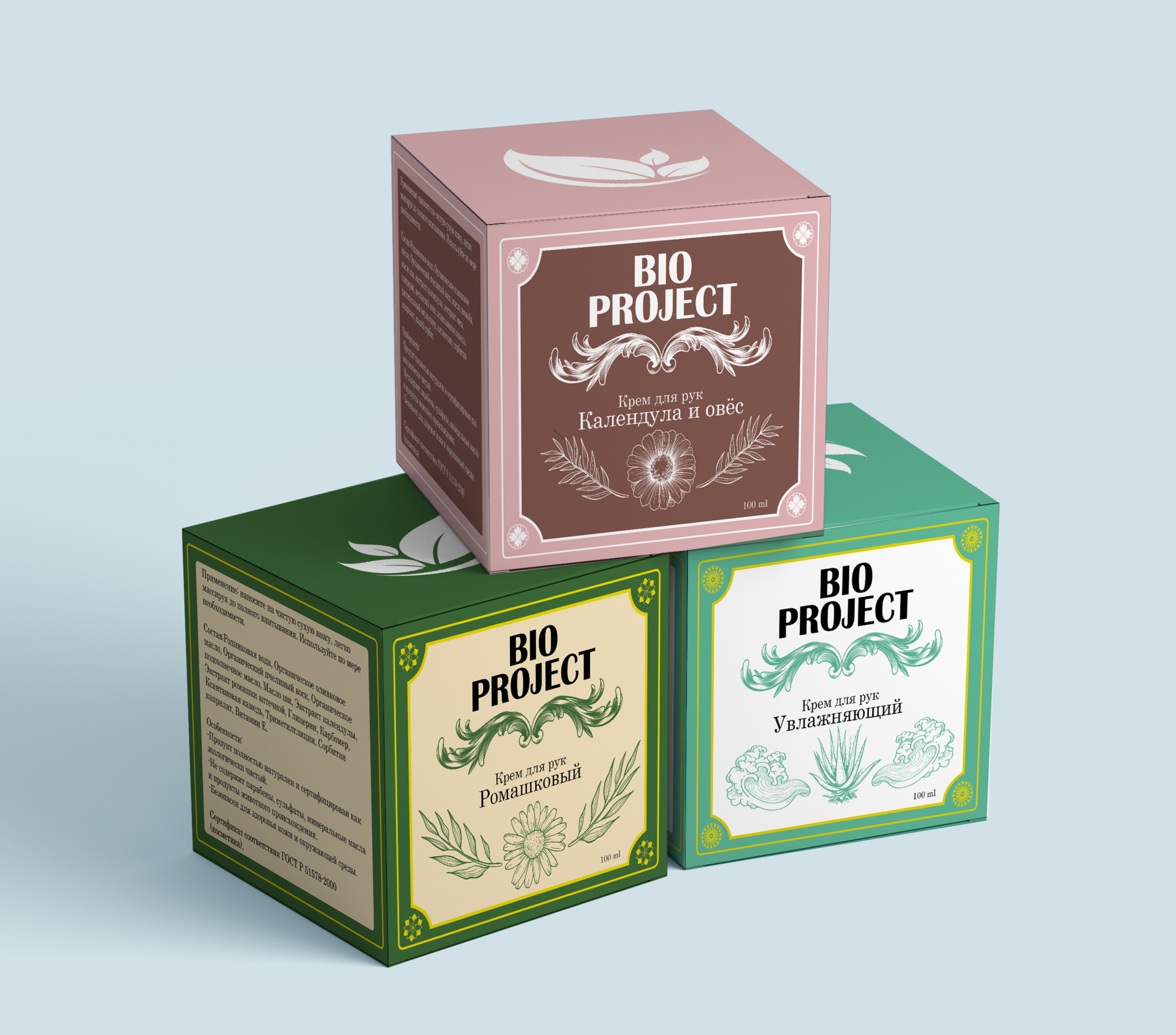 Дизайн упаковки для бренда косметики «BIO PROJECT» — Изображение №8 — Интерфейсы, Брендинг на Dprofile