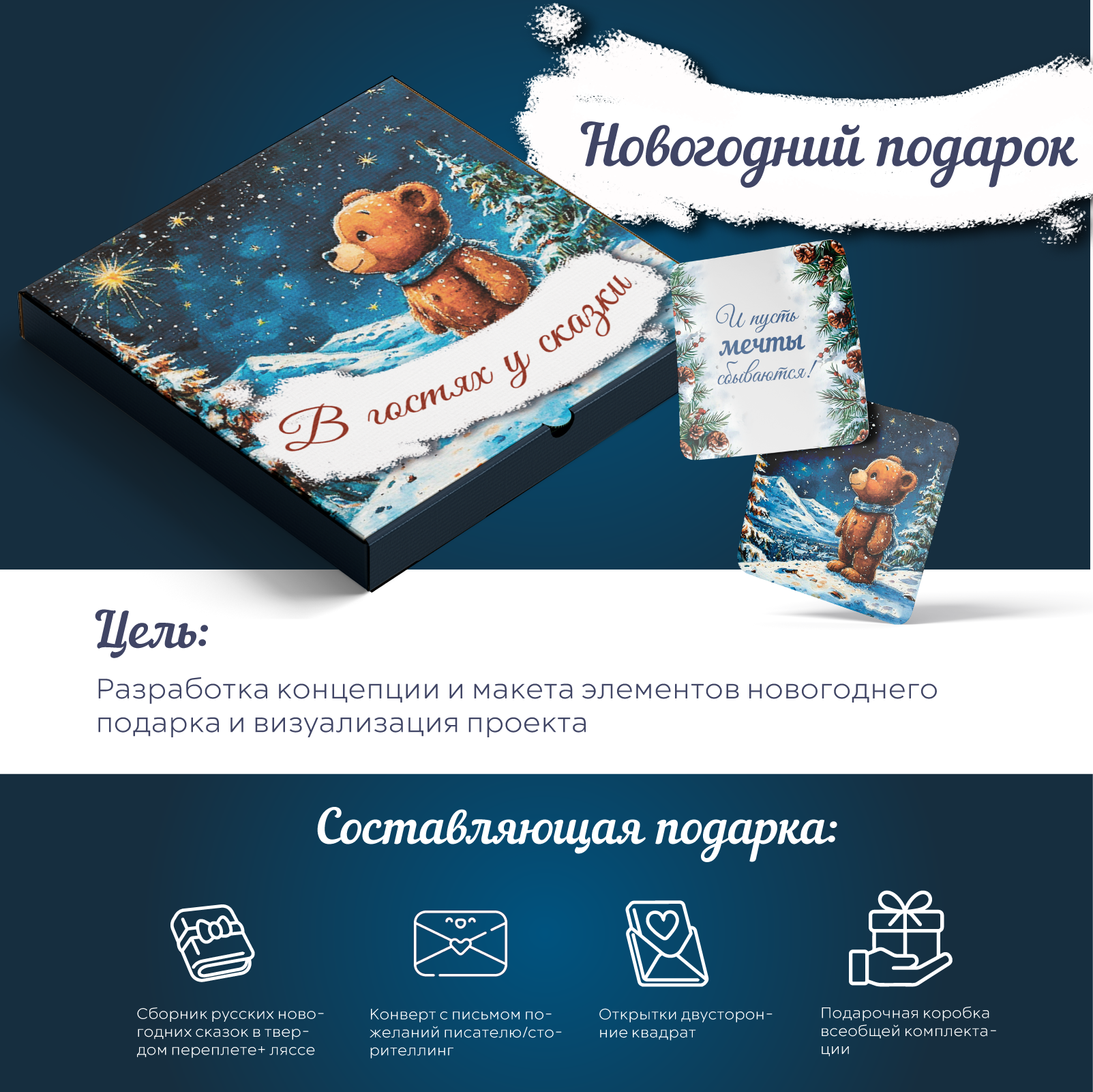 Новогодний подарок "В гостях у сказки" — Изображение №1 — Графика на Dprofile