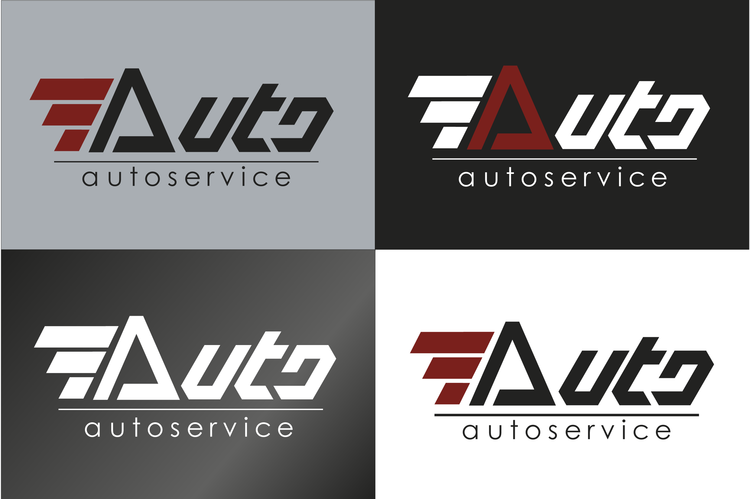 Логотип для автосервиса "Auto" — Изображение №6 — Брендинг, Графика на Dprofile