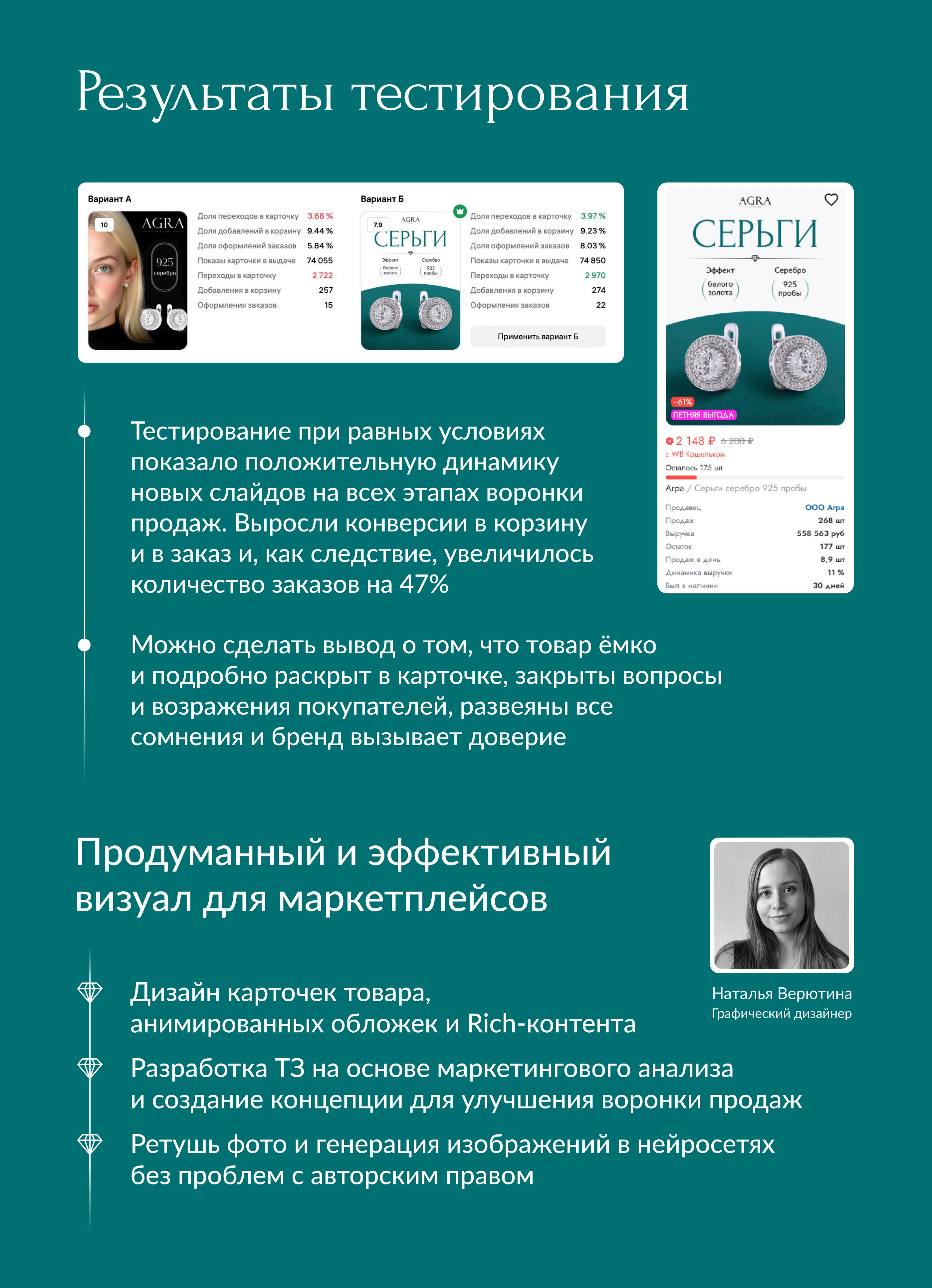 Инфографика | Редизайн карточки | Серьги, украшения — Изображение №14 — Графика, Маркетинг на Dprofile