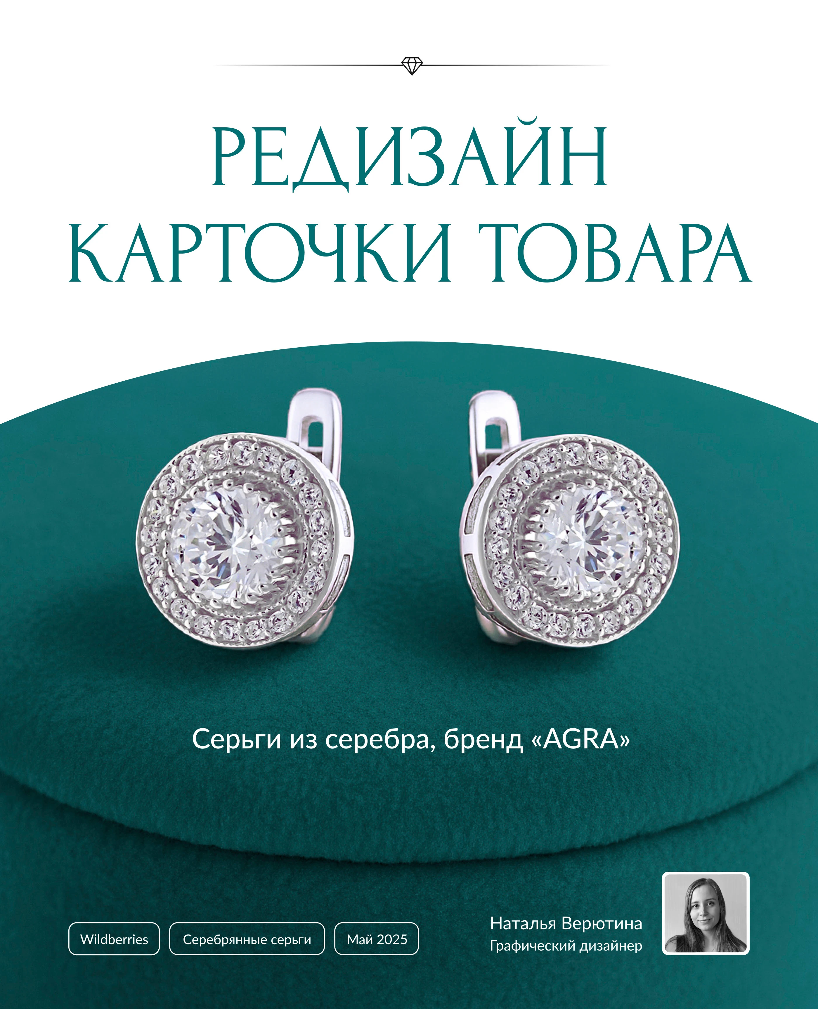 Инфографика | Редизайн карточки | Серьги, украшения — Изображение №1 — Графика, Маркетинг на Dprofile