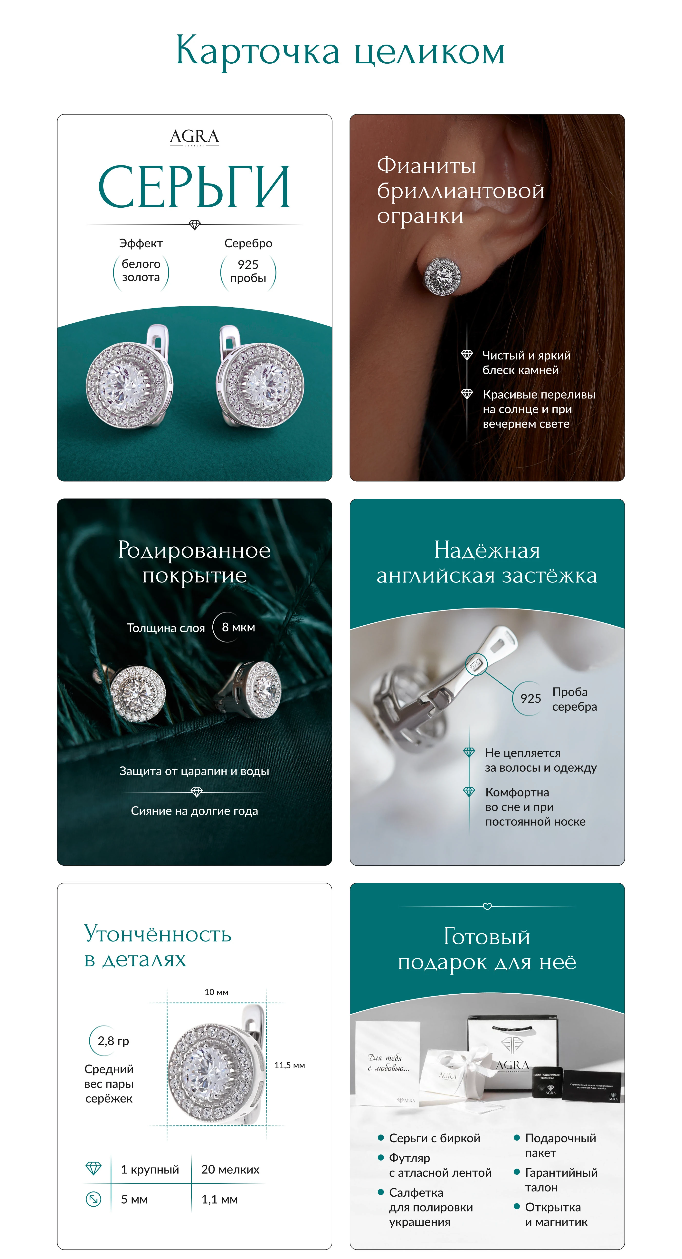 Инфографика | Редизайн карточки | Серьги, украшения — Изображение №9 — Графика, Маркетинг на Dprofile