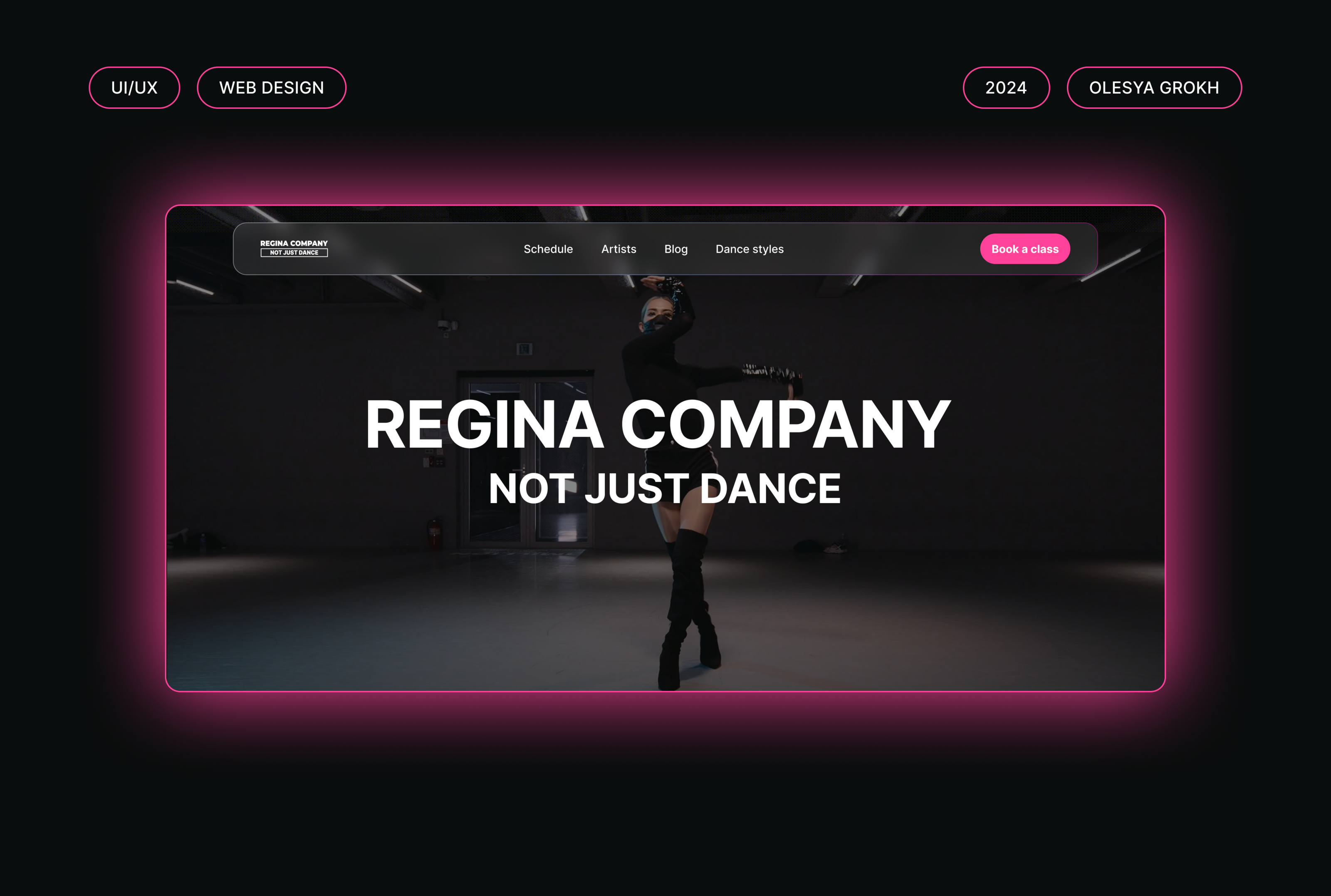 Dance Studio Website — Изображение №1 — Интерфейсы, Анимация на Dprofile