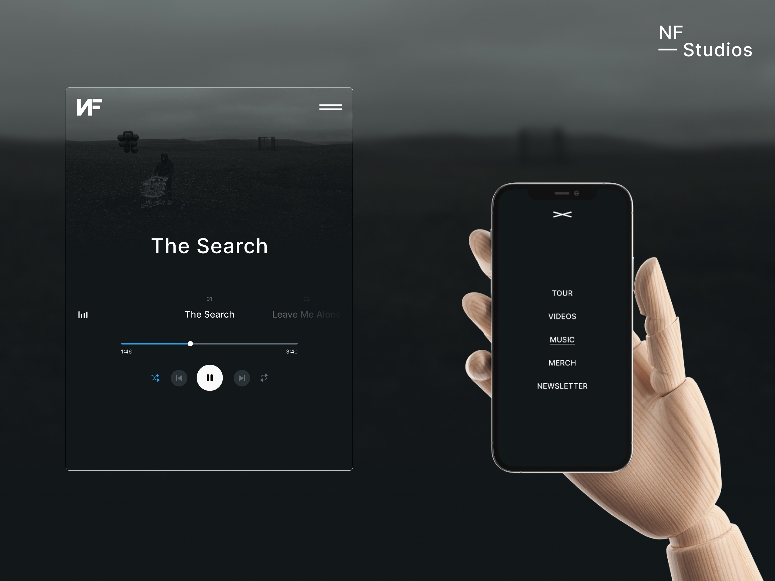 NF Official Website — Изображение №4 — Интерфейсы, Брендинг на Dprofile