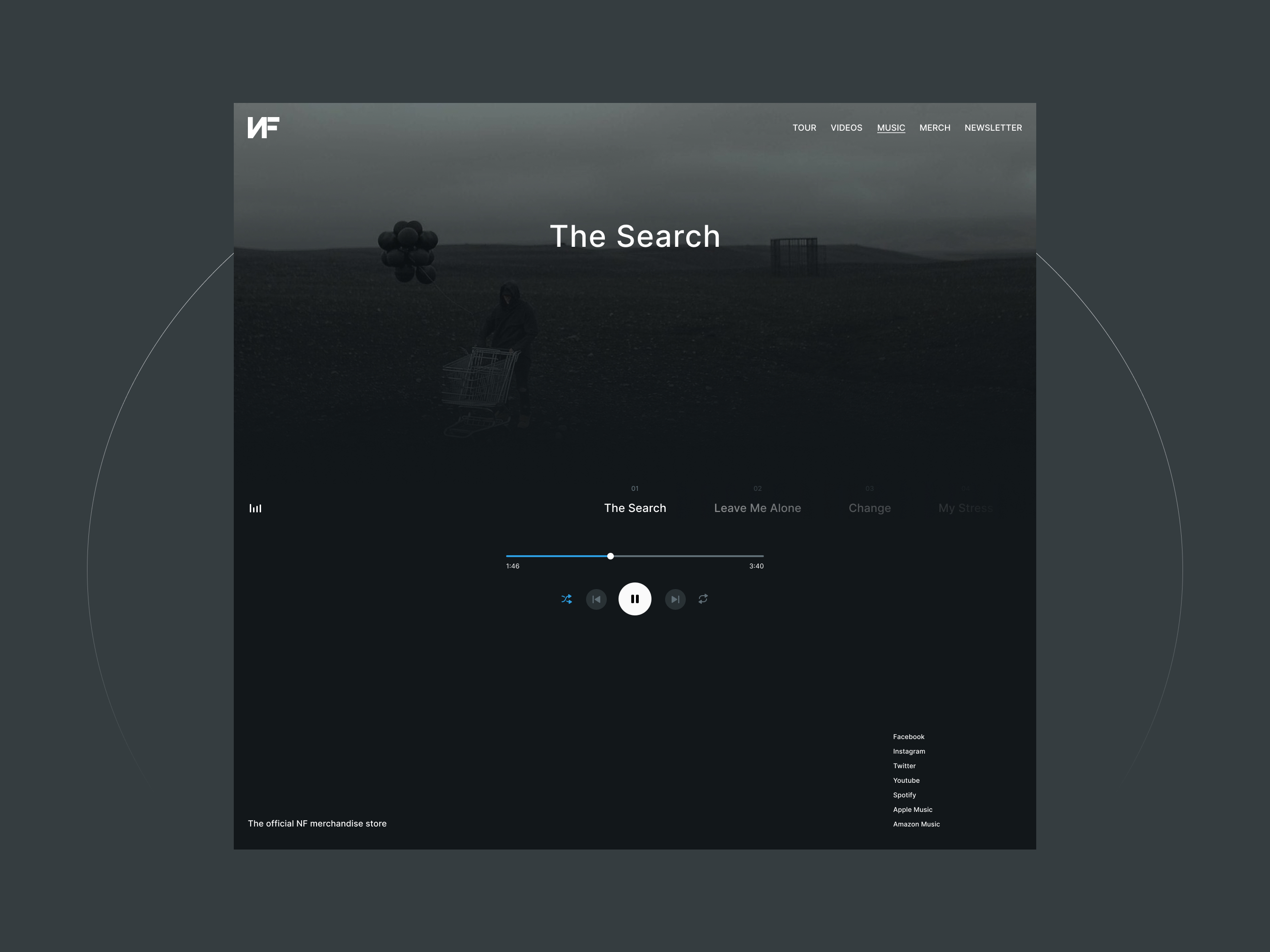 NF Official Website — Изображение №3 — Интерфейсы, Брендинг на Dprofile