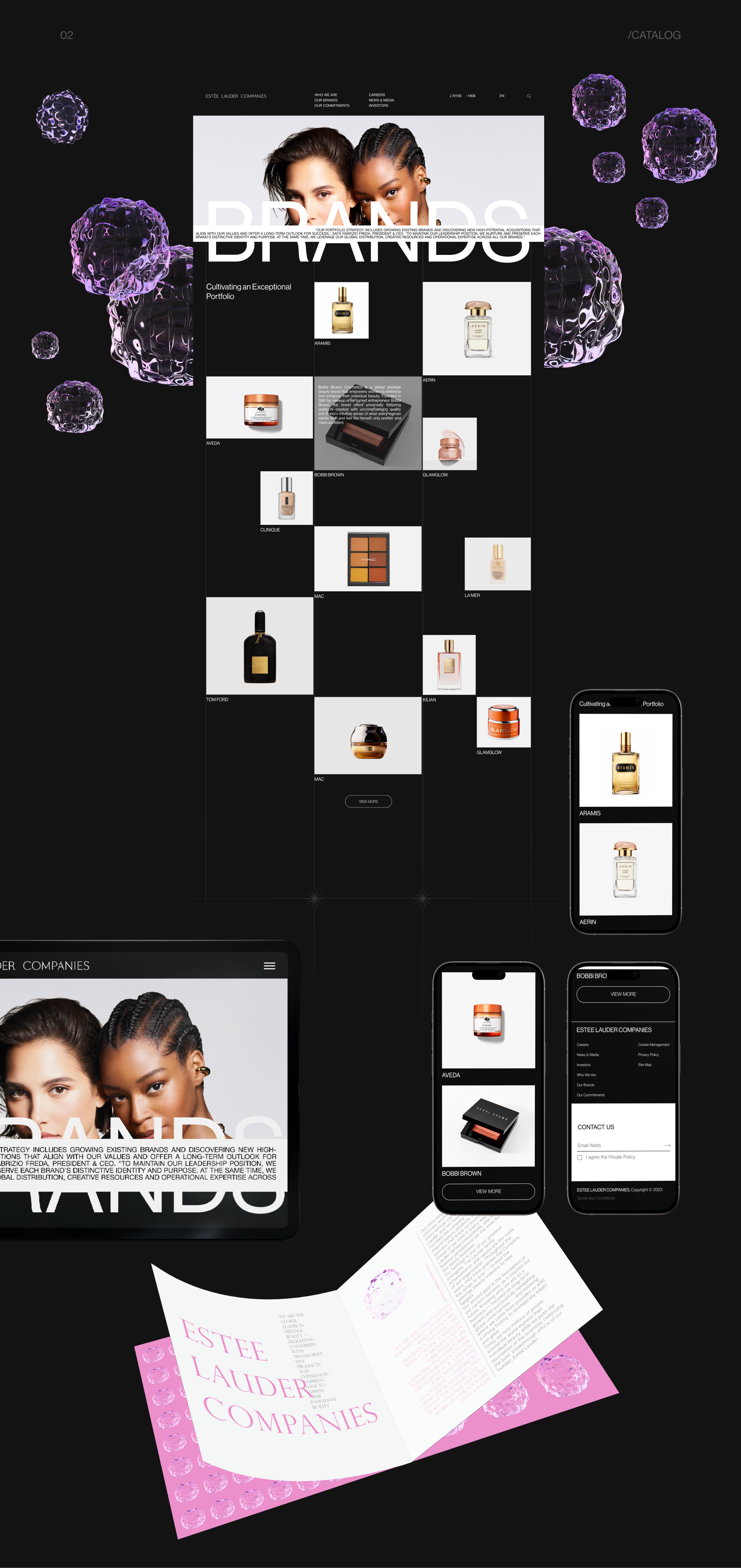 ESTEE LAUDER COMPANIES | Redesign concept — Изображение №3 — Интерфейсы на Dprofile