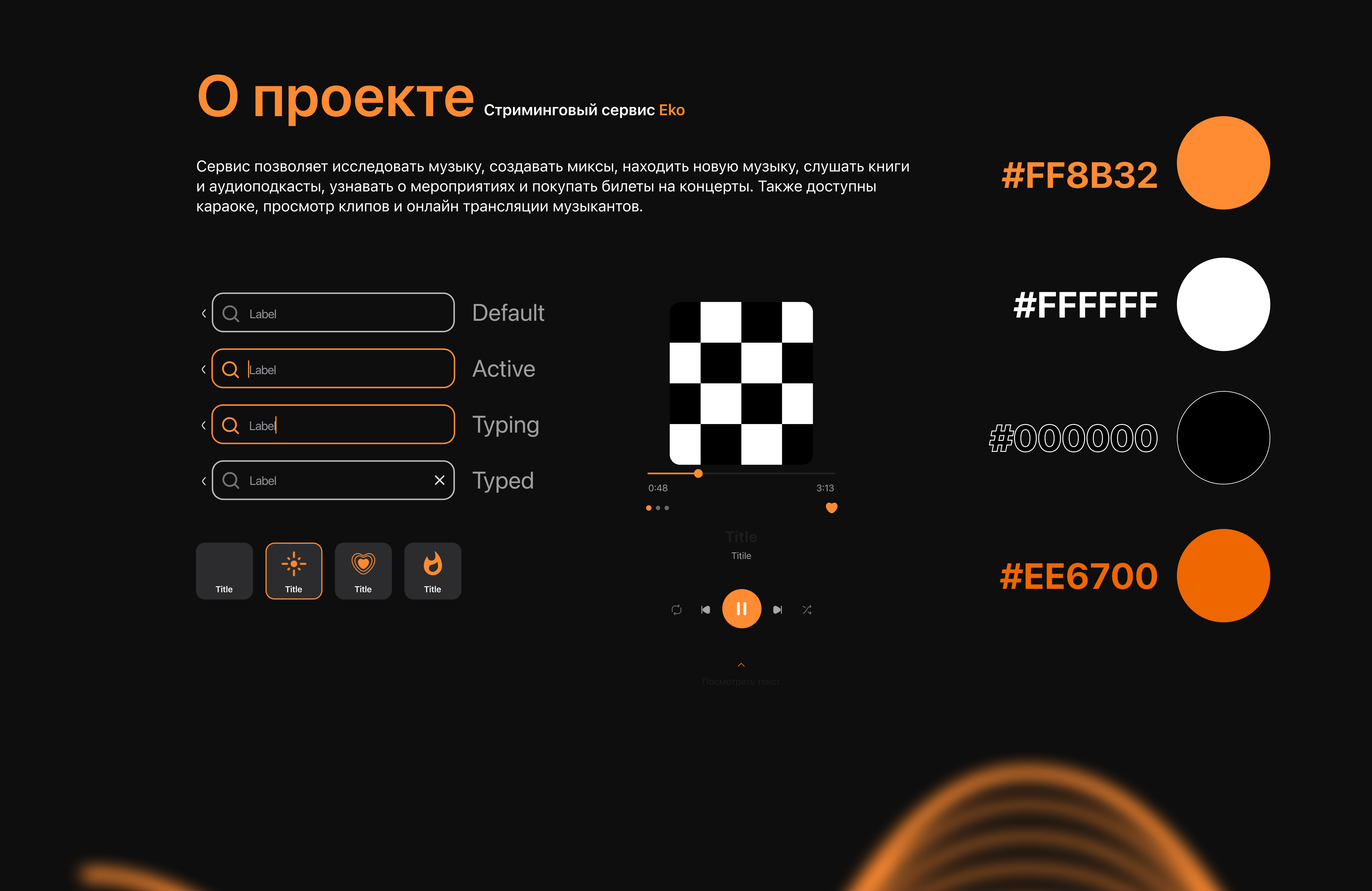 EKO - музыкальный сервис — Изображение №2 — Интерфейсы, Анимация на Dprofile