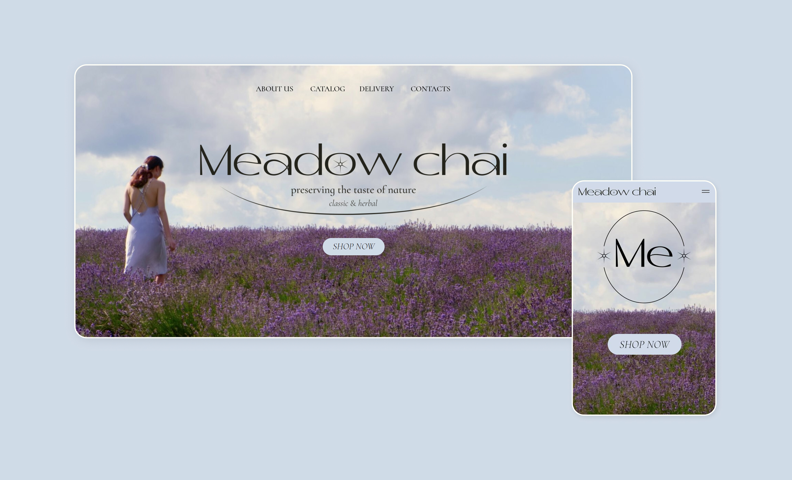 Айдентика и интернет-магазин для бренда чая | Meadow chai — Изображение №4 — Интерфейсы, Брендинг на Dprofile