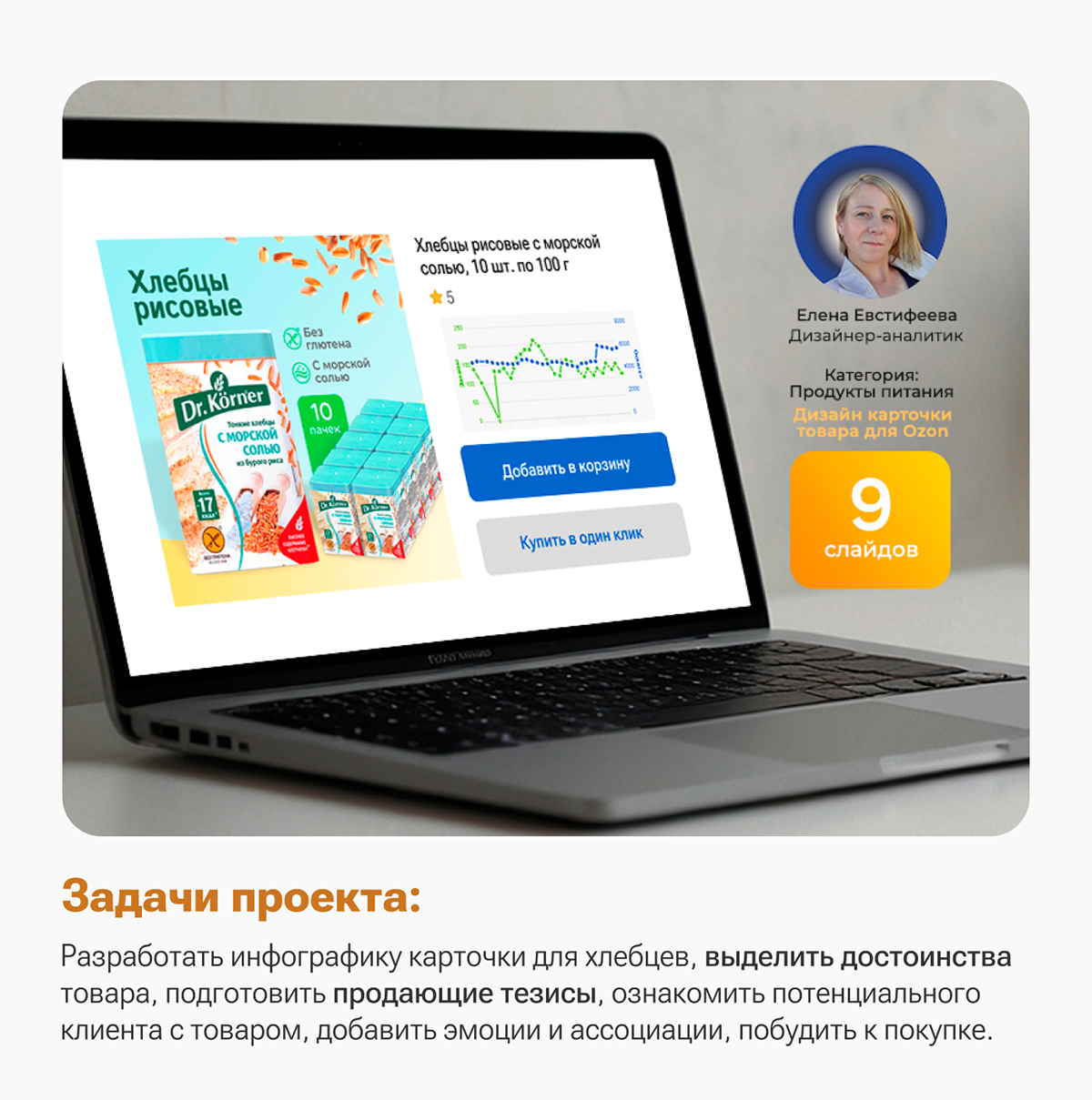 Инфографика для Озон "Хлебцы рисовые", продукты. — Изображение №1 — Иллюстрация, Графика на Dprofile