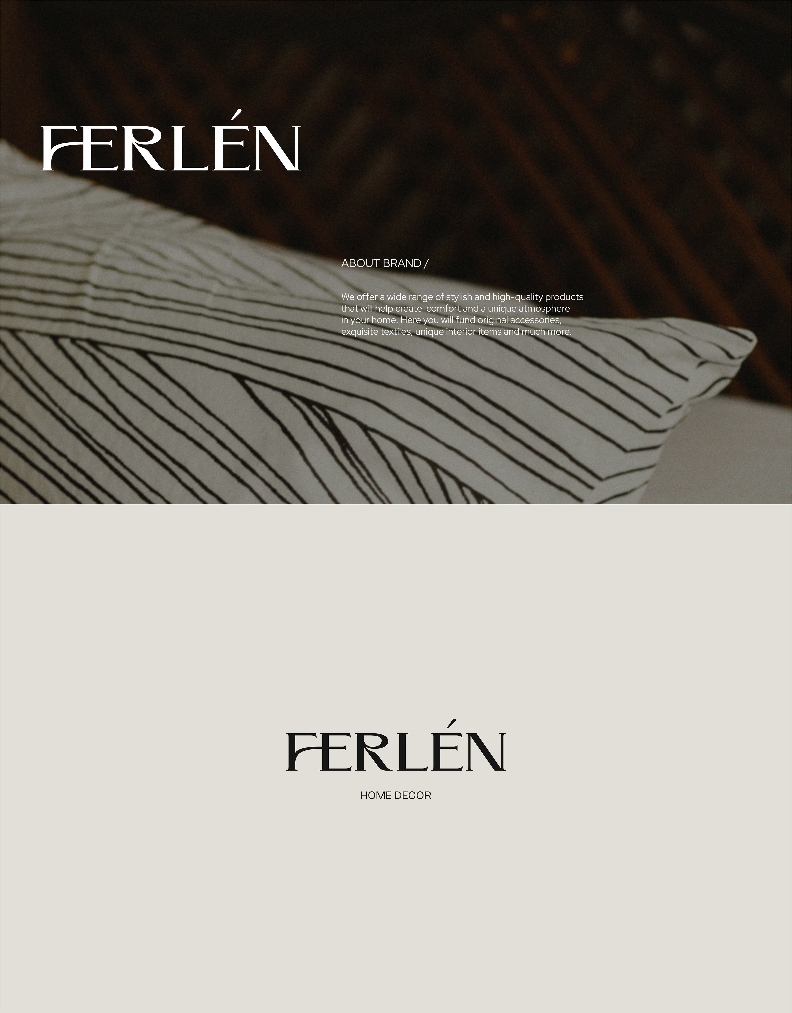 FERLÉN | ФИРМЕННЫЙ СТИЛЬ | ЛОГОТИП — Изображение №1 — Брендинг на Dprofile