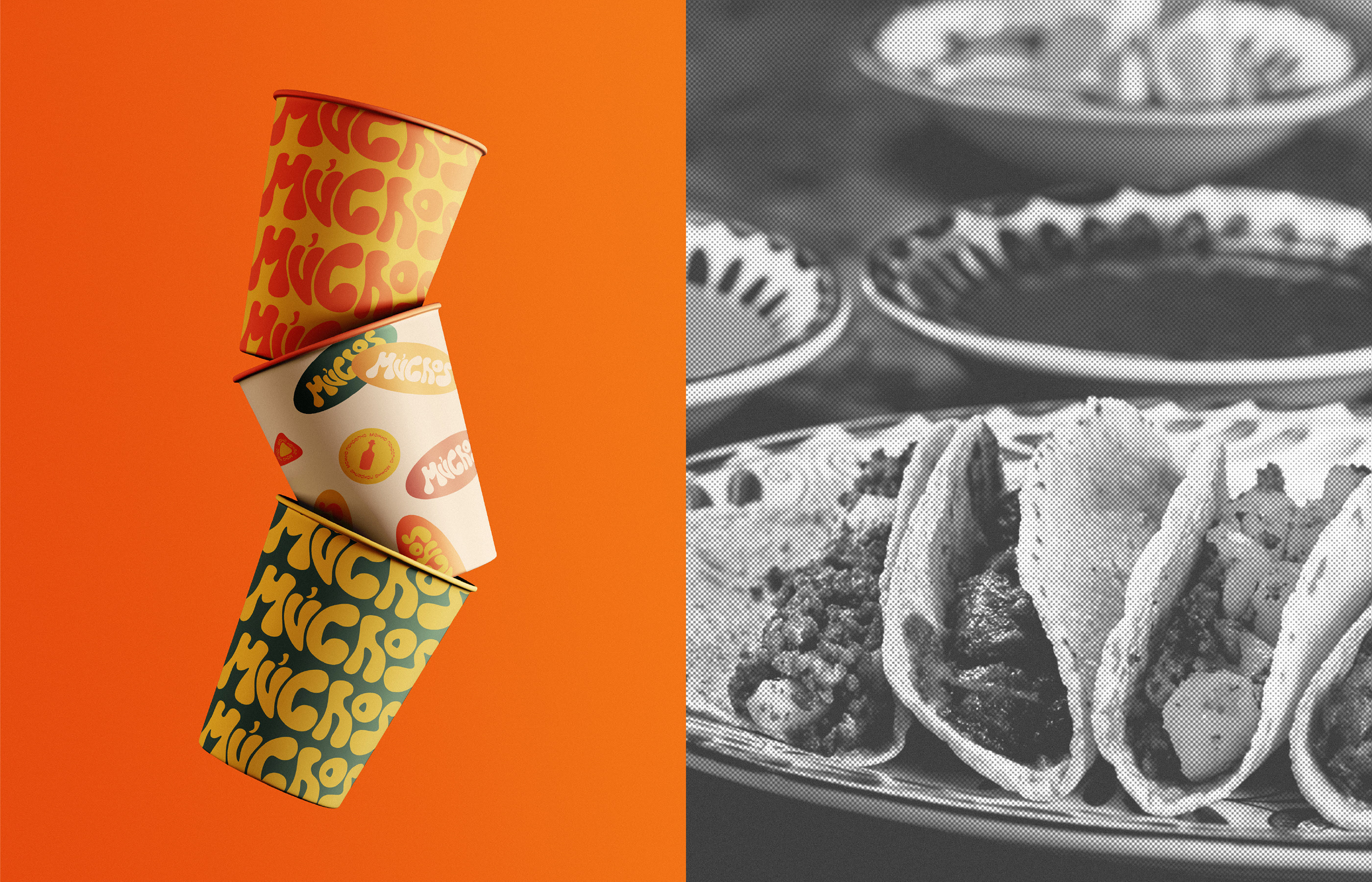 MUCHOS mexican food сoncept — Изображение №9 — Брендинг, Графика на Dprofile