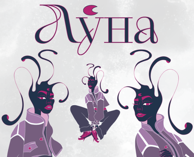 Персонаж "Луна" — Иллюстрация, Графика на Dprofile