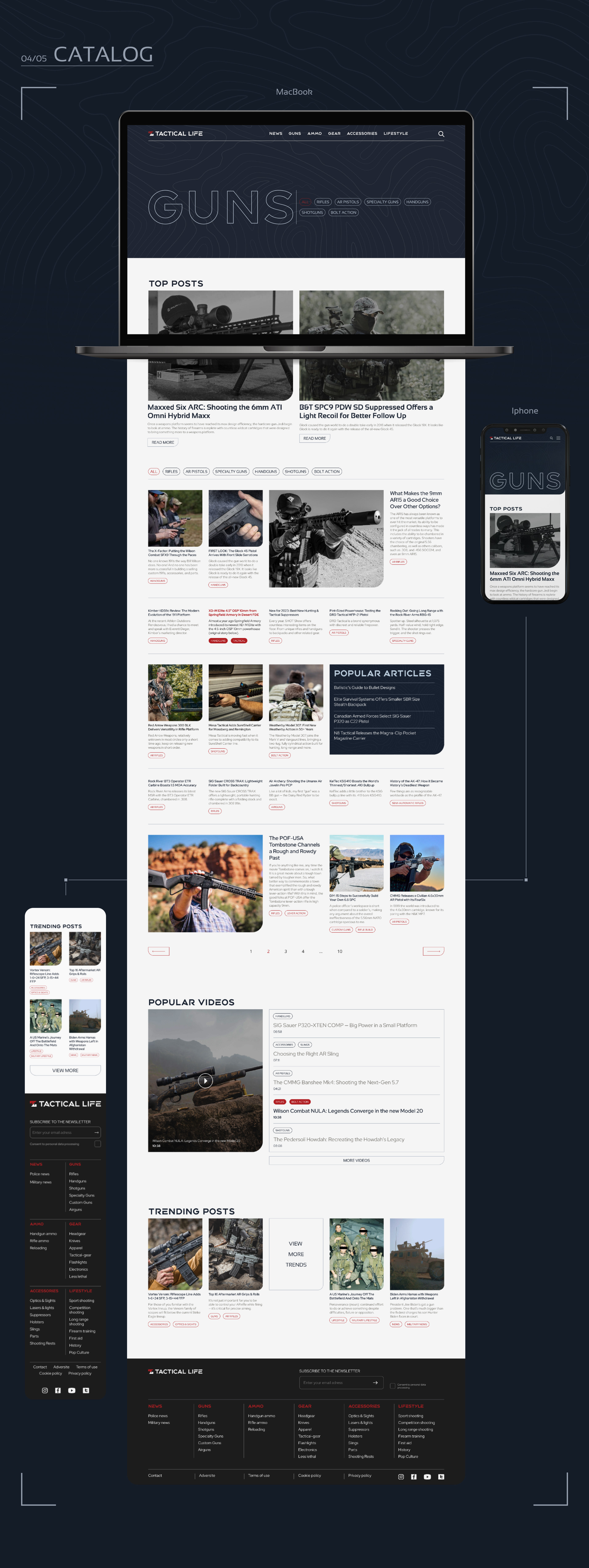 TACTICAL-LIFE / Редизайн новостного сайта — Изображение №4 — Интерфейсы на Dprofile