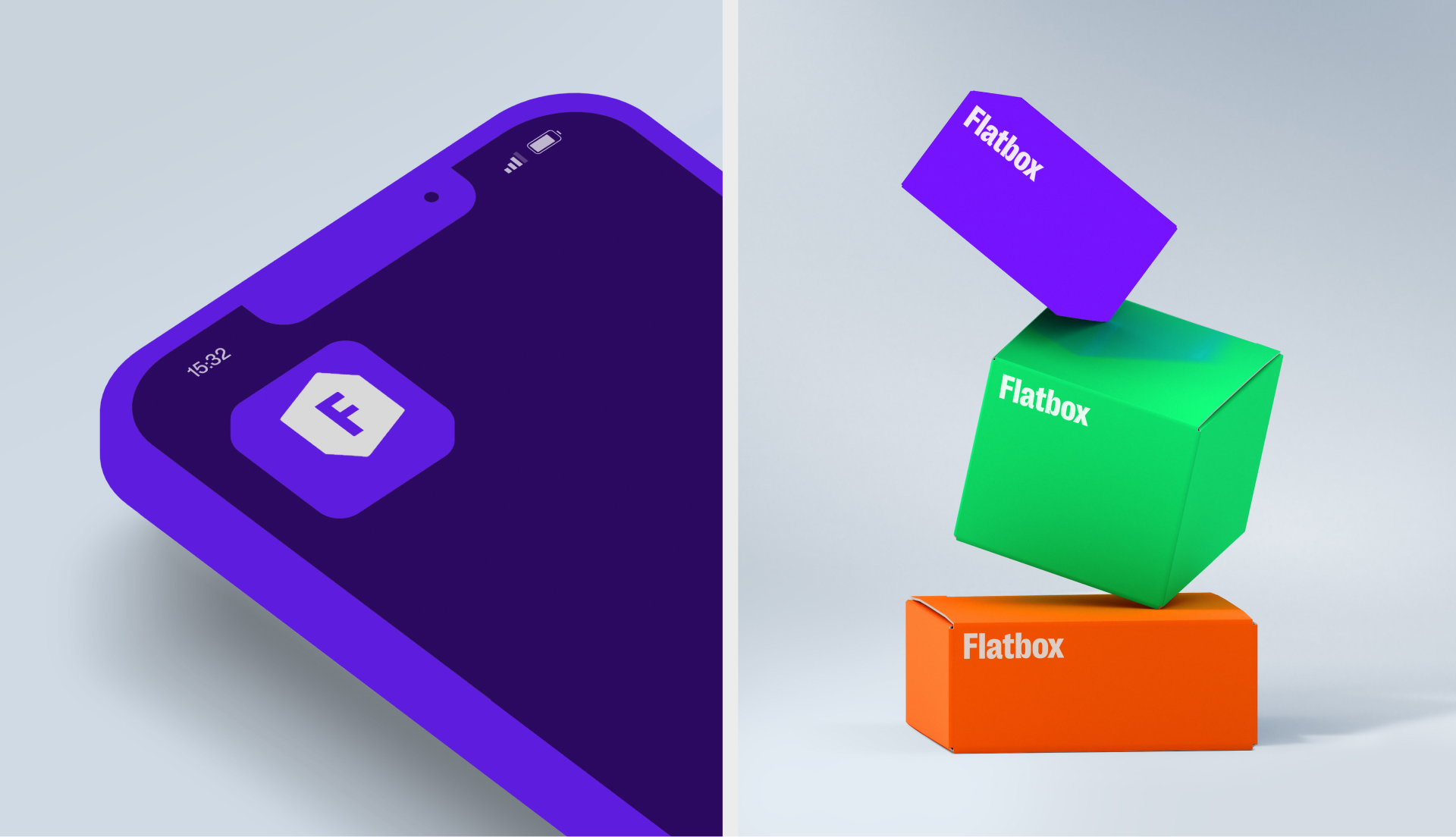 Айдентика службы доставки Flatbox — Изображение №4 — Брендинг, Анимация на Dprofile