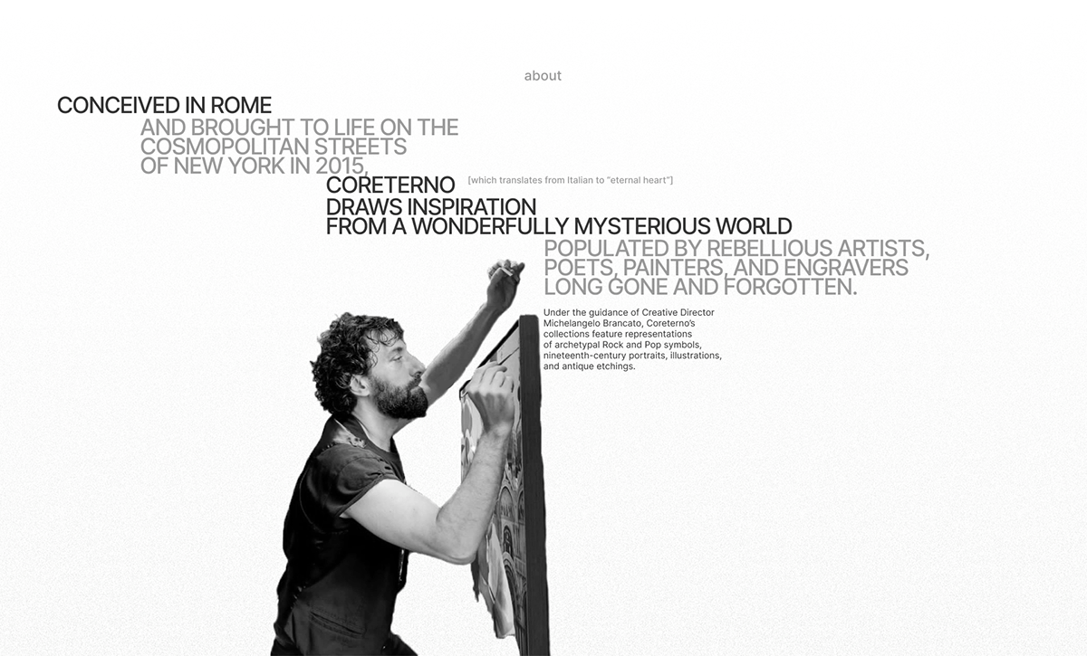 CORETERNO | e-commerce | redesign — Изображение №2 — Интерфейсы на Dprofile