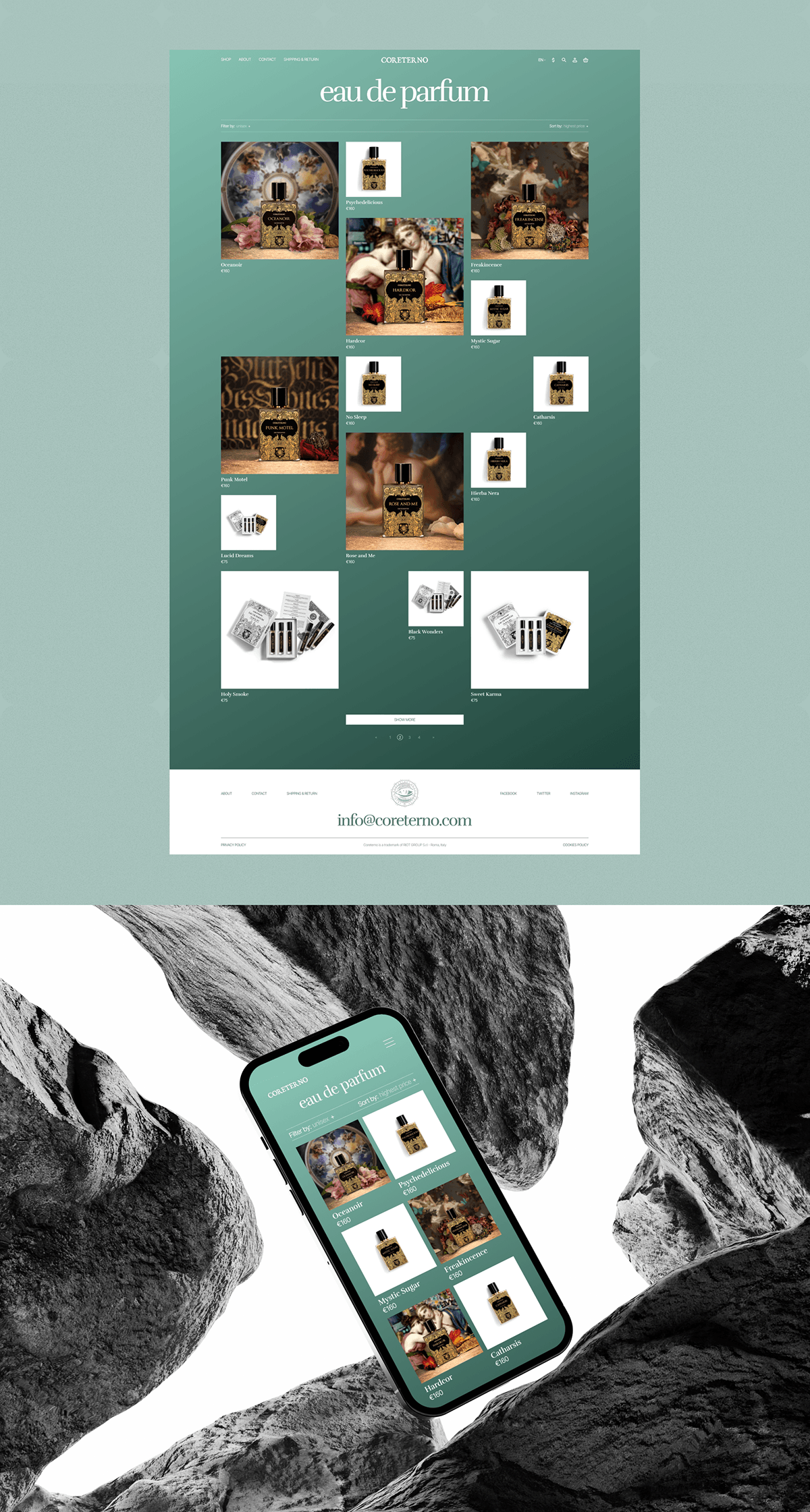 CORETERNO | e-commerce | redesign — Изображение №6 — Интерфейсы на Dprofile