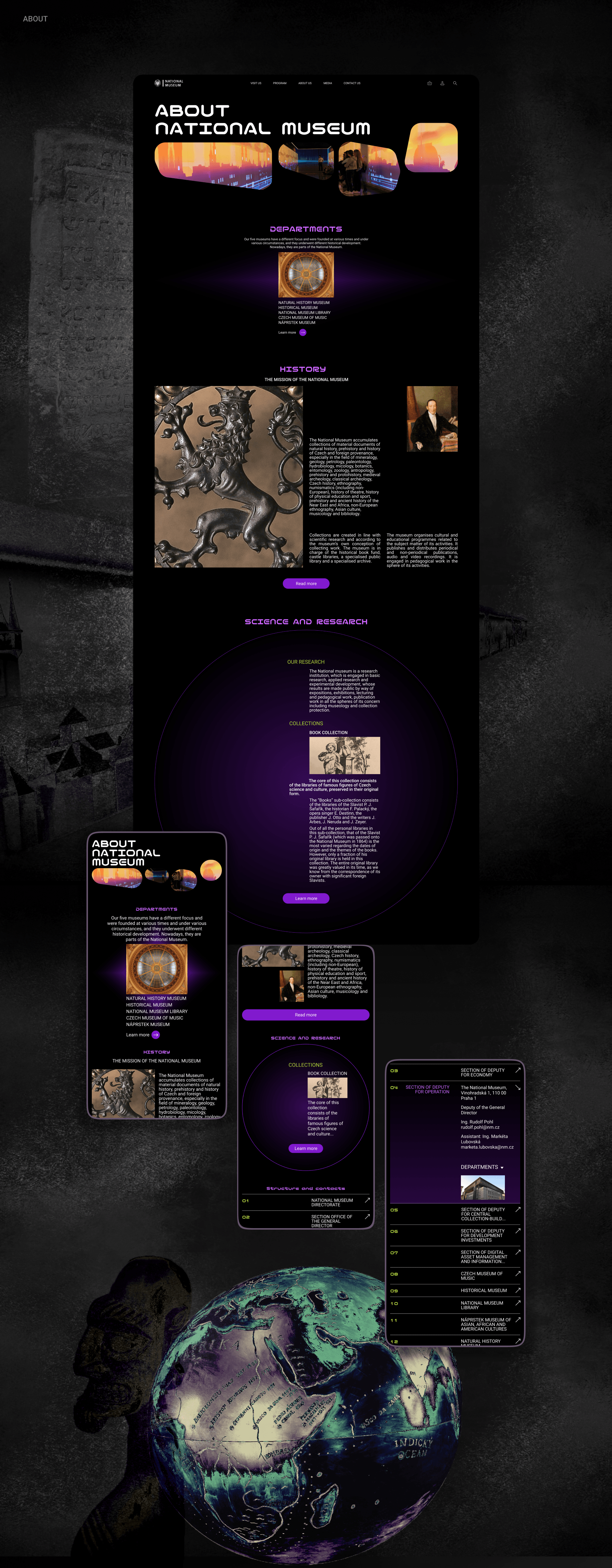 National Museum | Corporate redesign — Изображение №9 — Интерфейсы на Dprofile