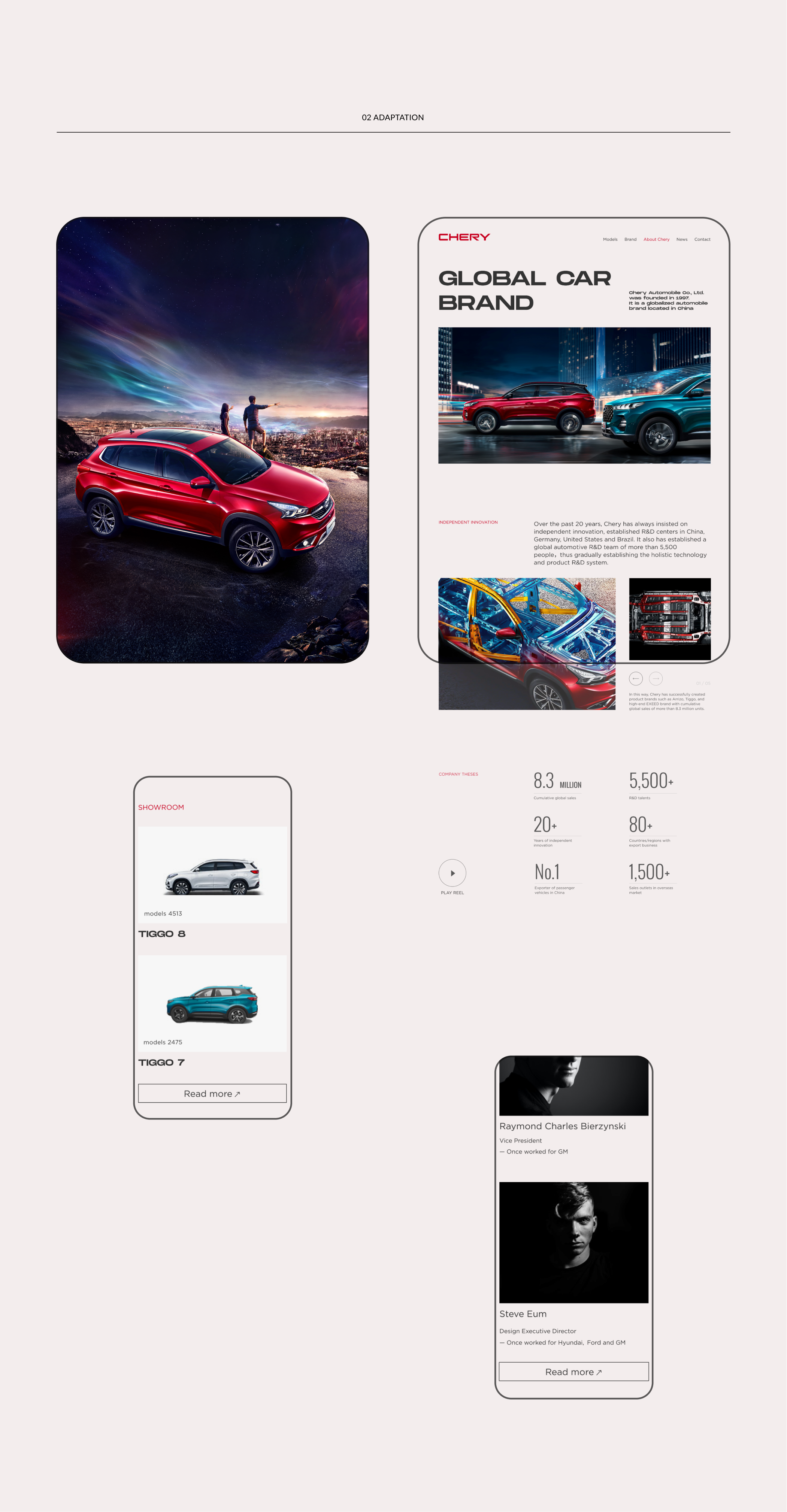 Chery — Изображение №3 — Интерфейсы на Dprofile