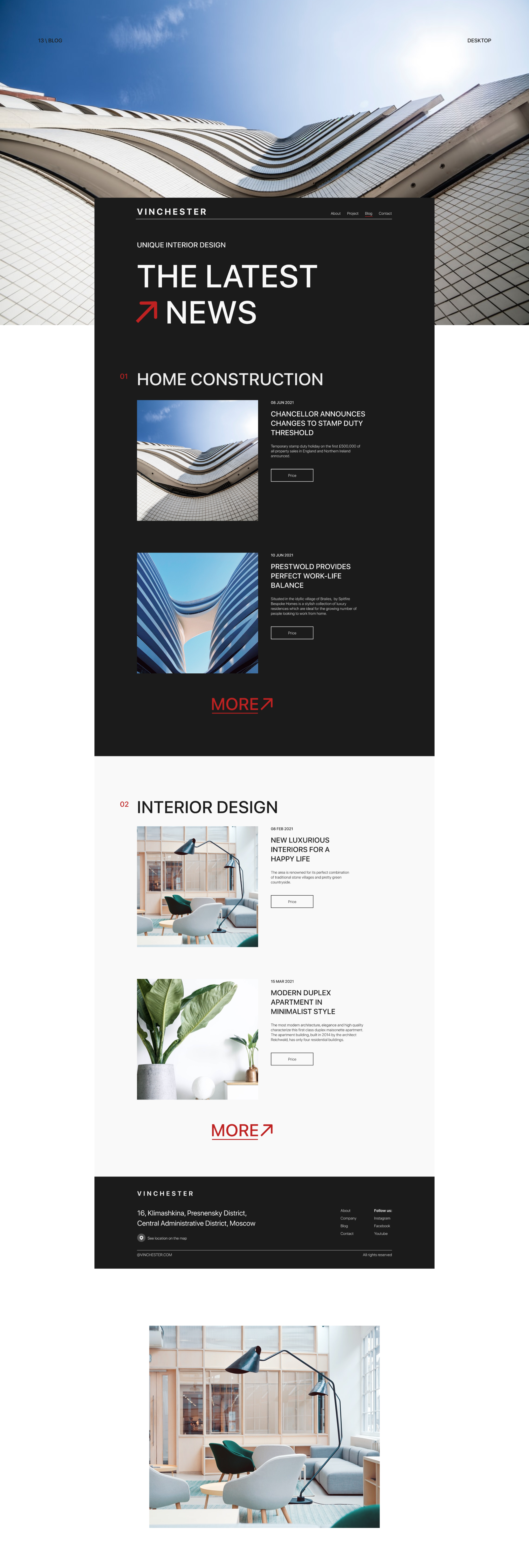 Vinchester — Web Design UX/UI — Изображение №12 — Интерфейсы на Dprofile