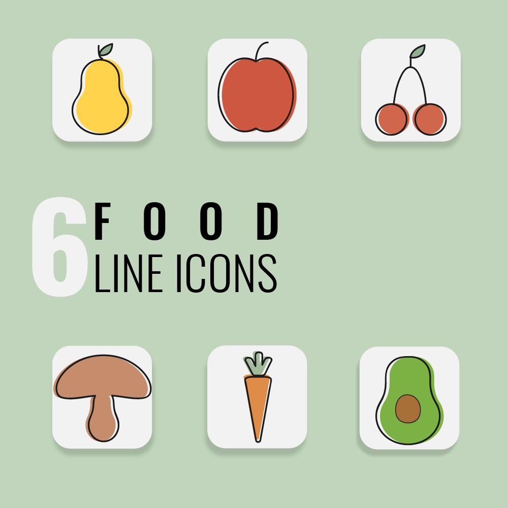 Food Line Icons — Изображение №2 — Интерфейсы, Иллюстрация на Dprofile