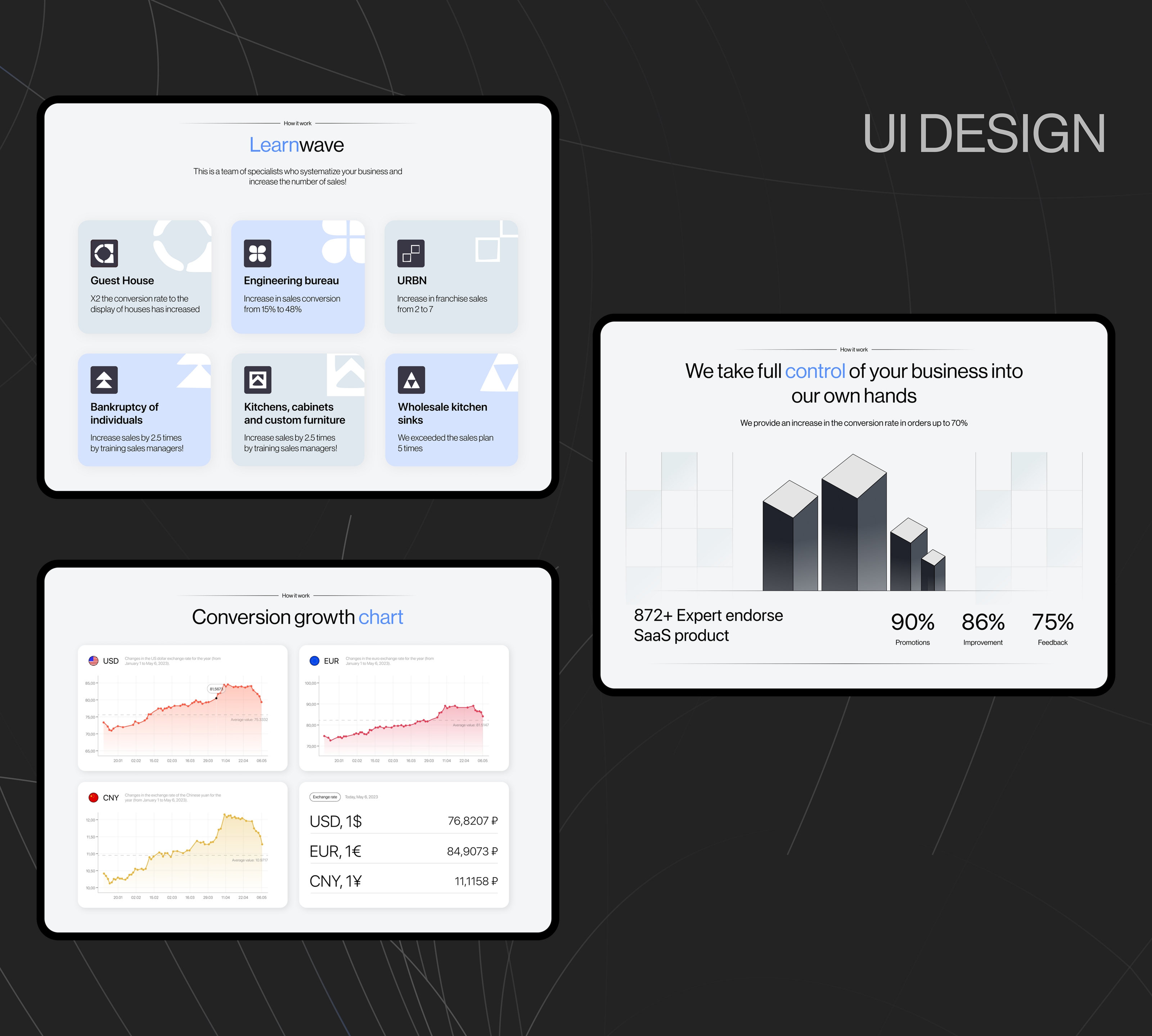 Website design | Connect. Learn. Earn — Изображение №6 — Интерфейсы, Анимация на Dprofile
