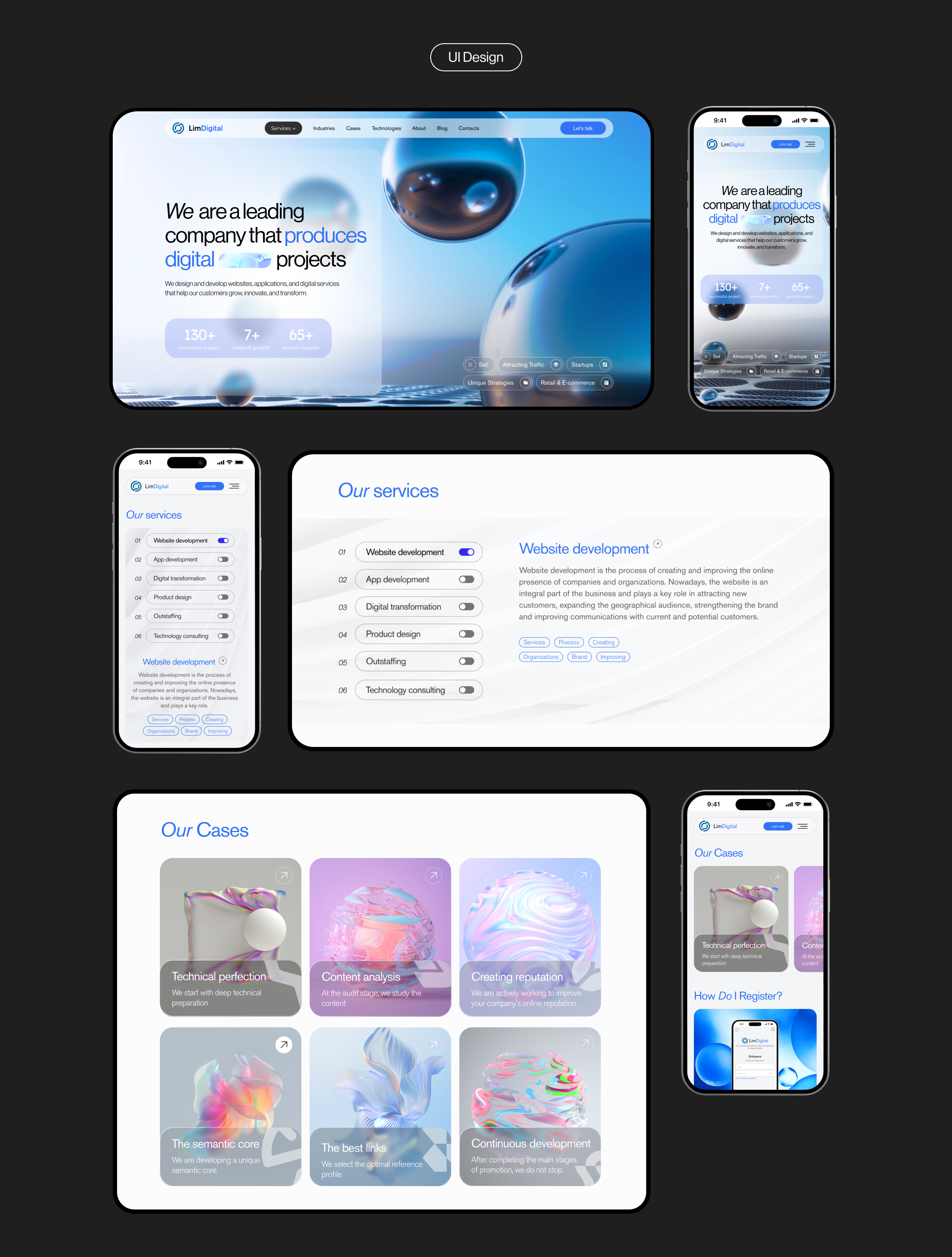 Website design digital projects | UI/UX design — Изображение №13 — Интерфейсы на Dprofile