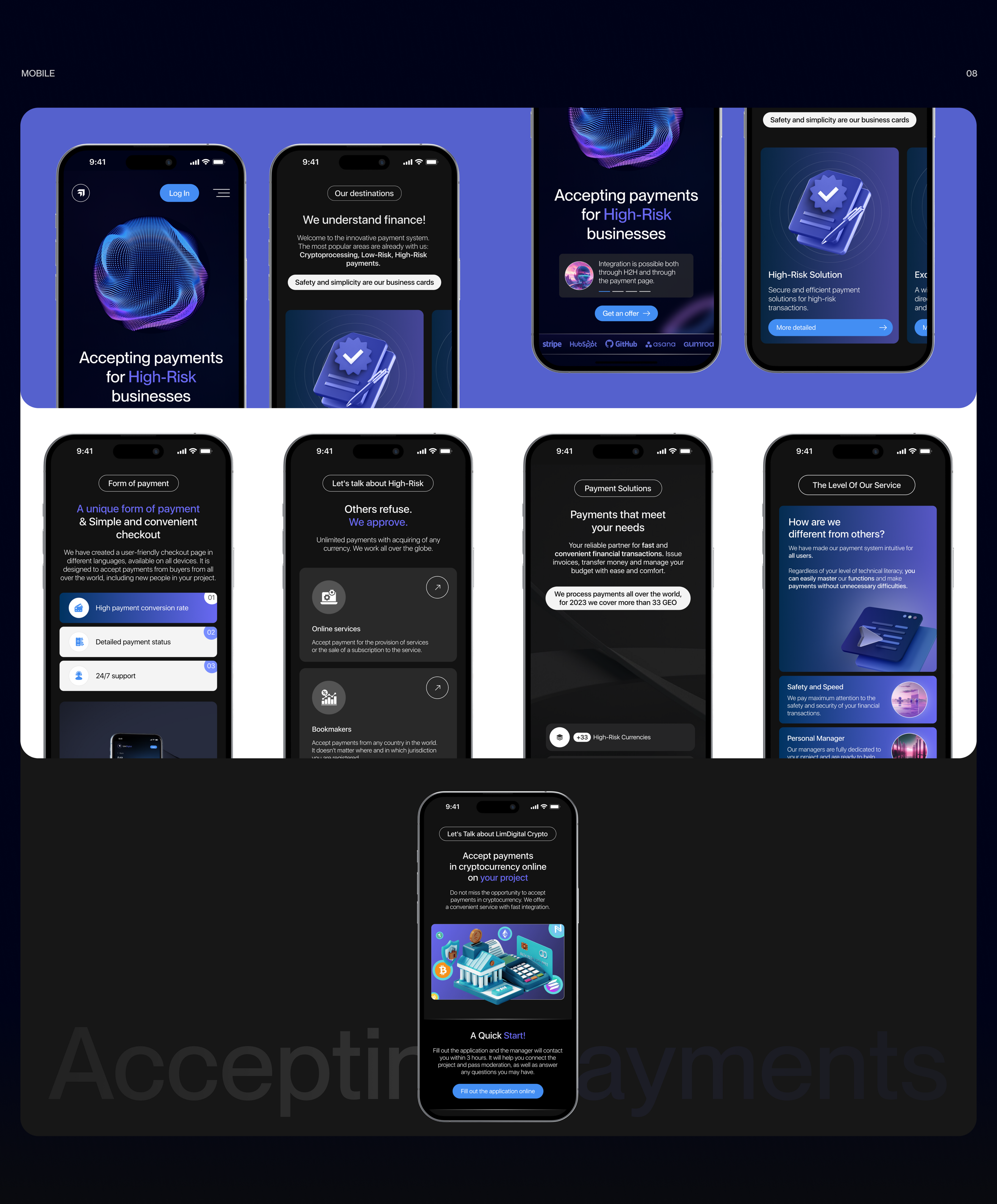 Website Design For Accepting Payments | UI/UX Design — Изображение №14 — Интерфейсы, Графика на Dprofile