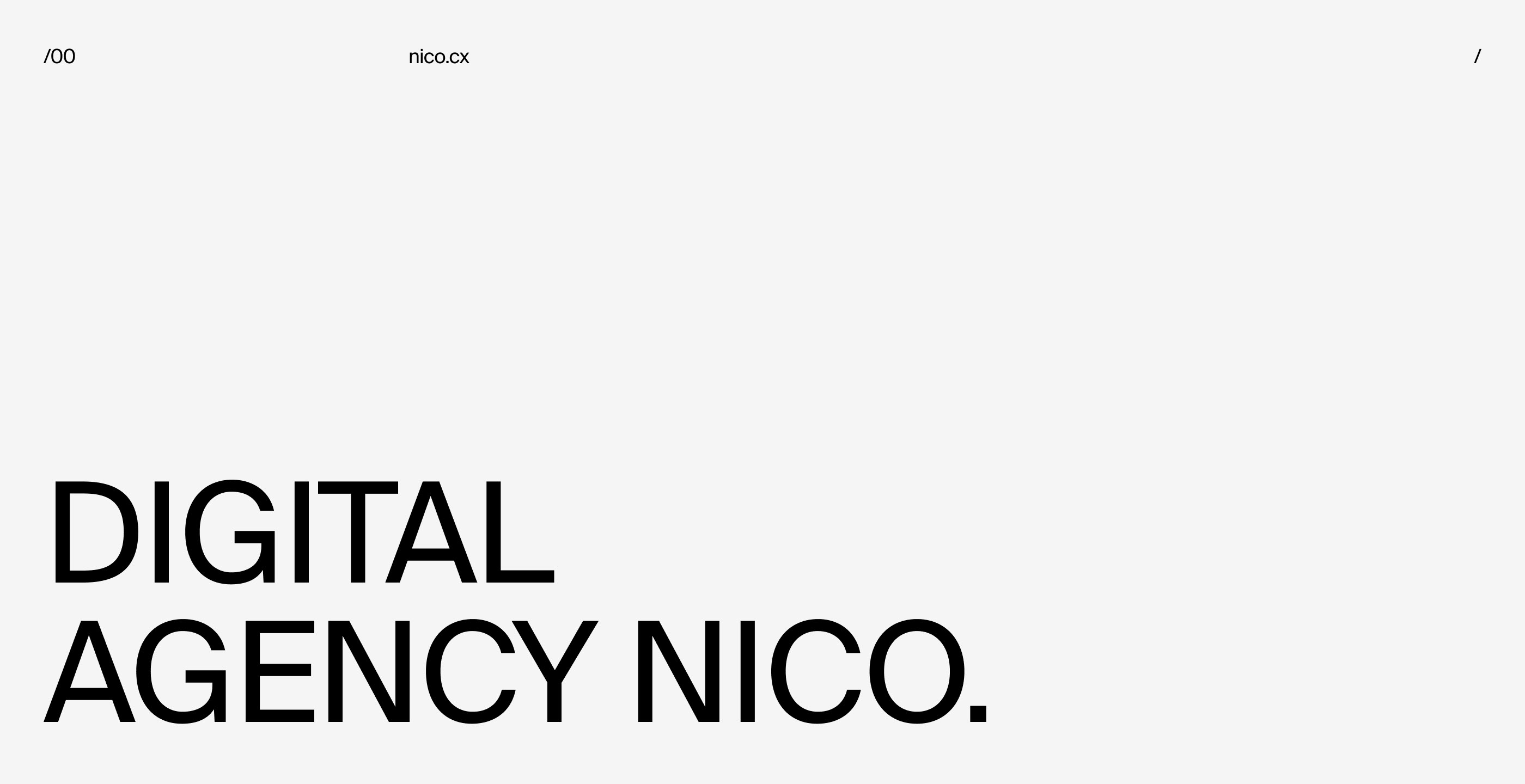 Digital agency nico. — Изображение №1 — Интерфейсы, Брендинг, Графика на Dprofile