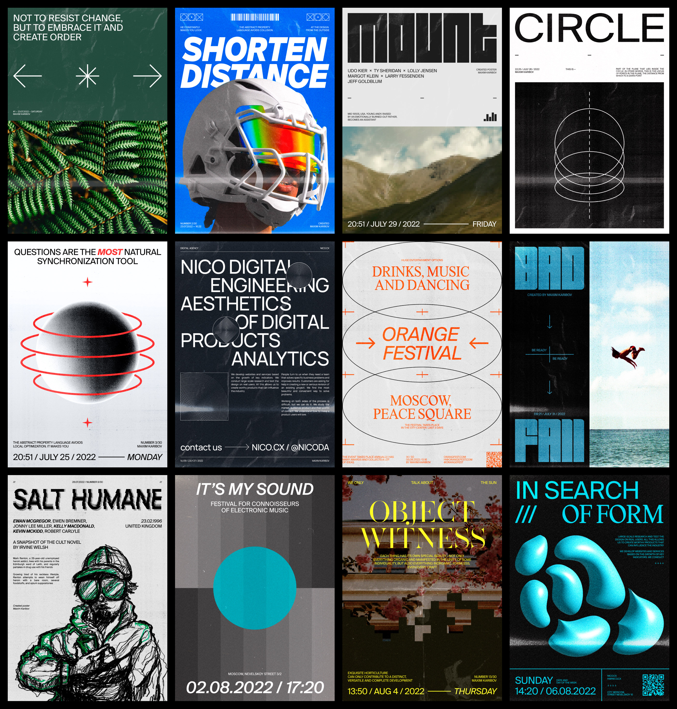 Posters Collection — Vol.1 — Изображение №1 — Брендинг, Графика на Dprofile