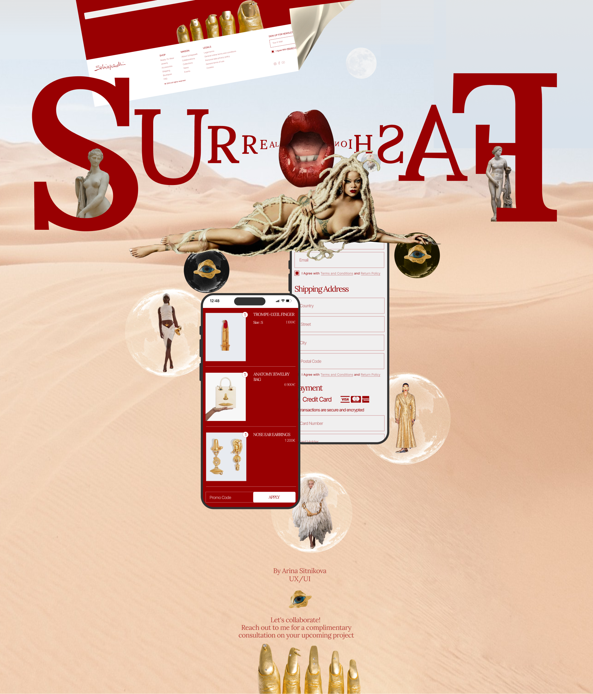 SCHIAPARELLI // E-commerce UX/UI — Изображение №8 — Интерфейсы, Маркетинг на Dprofile