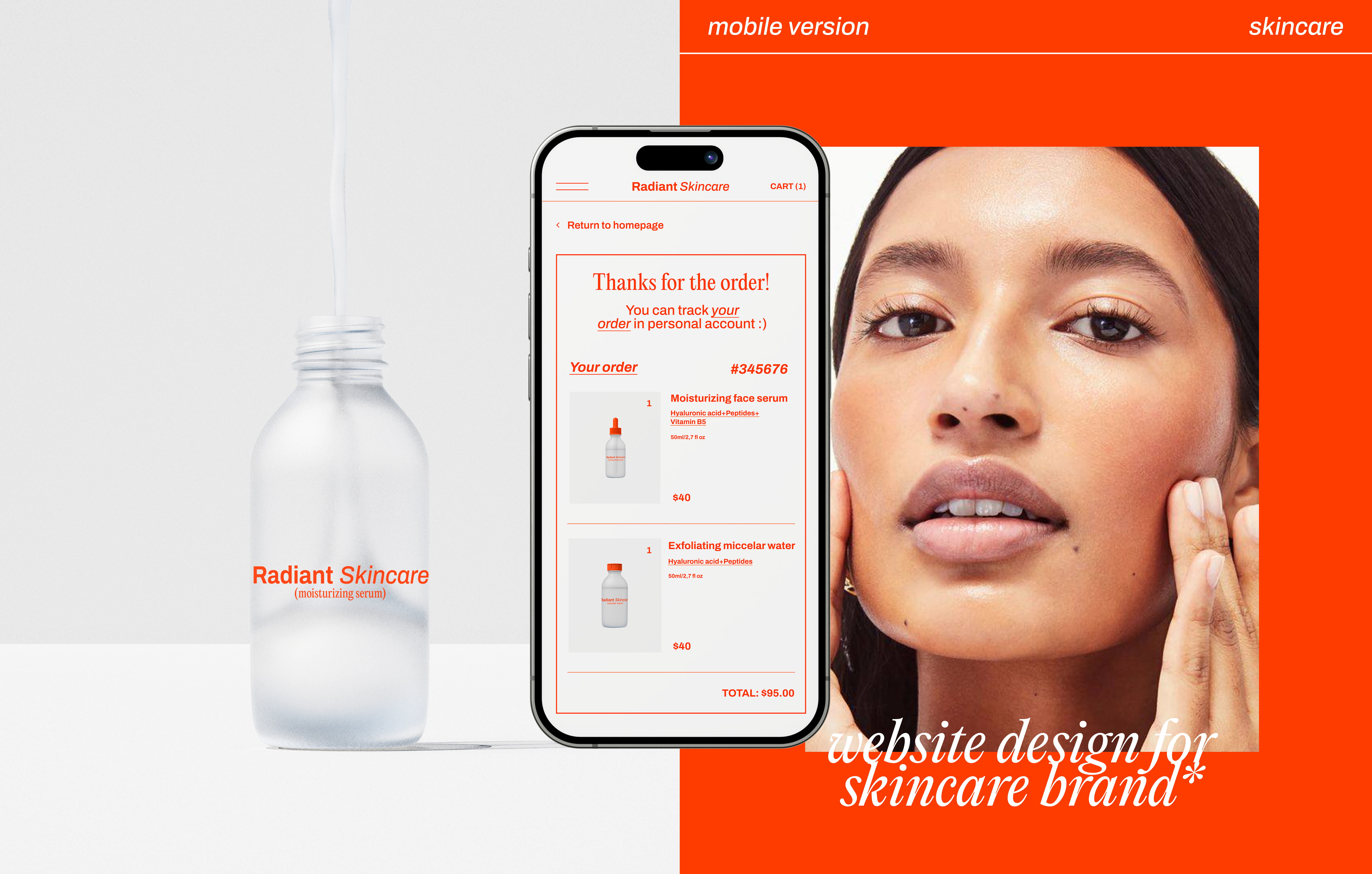 RADIANT SKINCARE WEBDESIGN — Изображение №7 — Интерфейсы, Брендинг на Dprofile