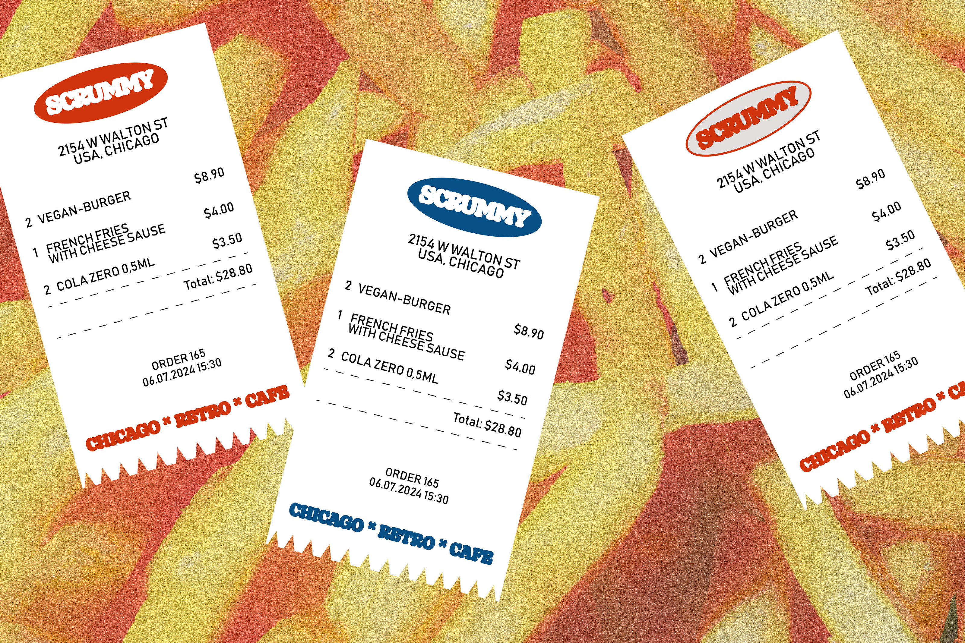 RETRO BURGER CAFE BRAND IDENTITY — Изображение №7 — Брендинг на Dprofile
