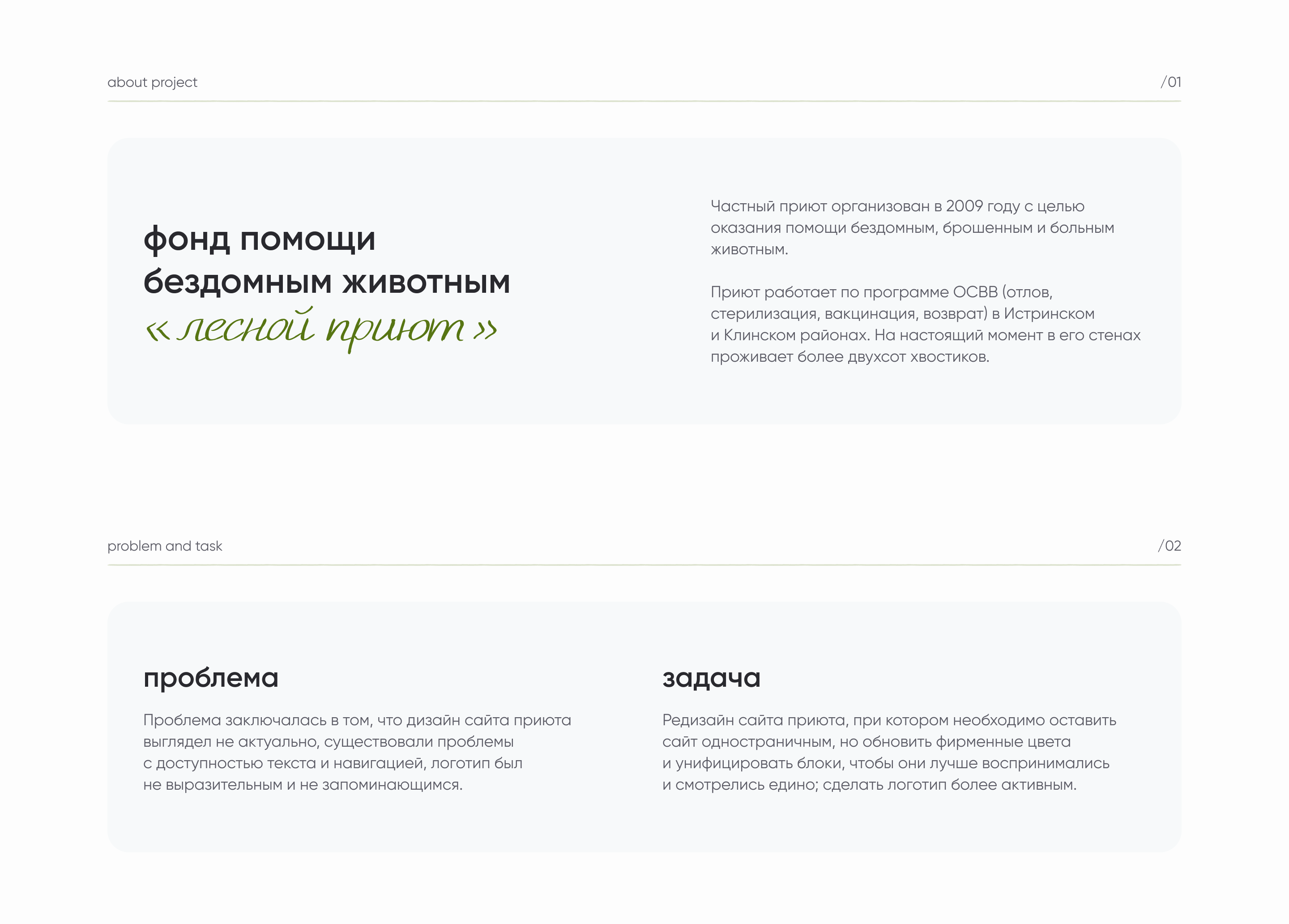 redesign website for animal shelter — Изображение №2 — Интерфейсы, Брендинг на Dprofile