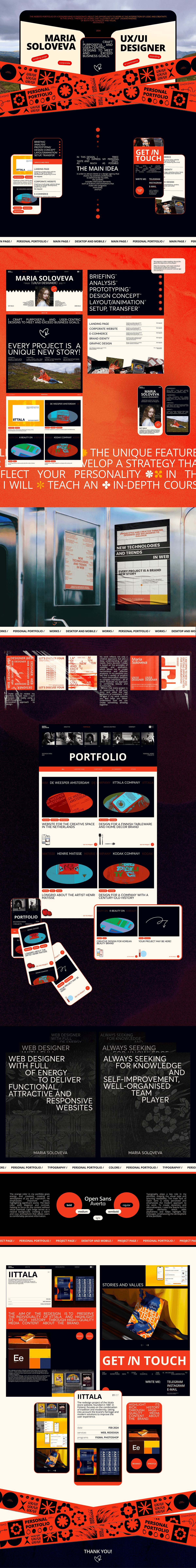 UX/UI Designer / Portfolio Website — Изображение №1 — Интерфейсы, Брендинг на Dprofile