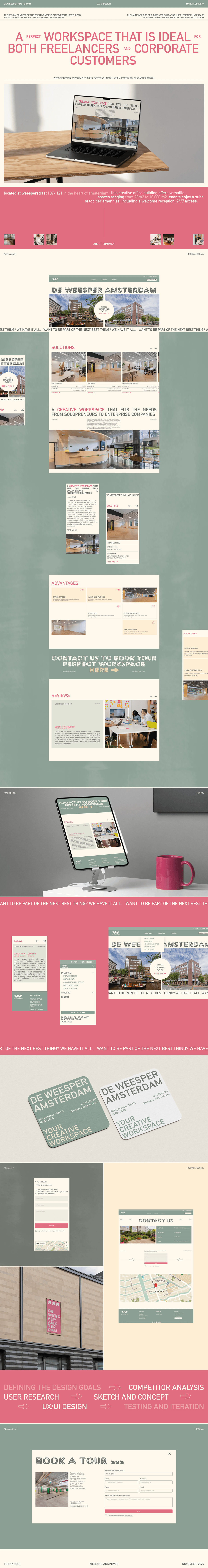 De Weesper Amsterdam / Corporate website — Изображение №1 — Интерфейсы, Брендинг на Dprofile