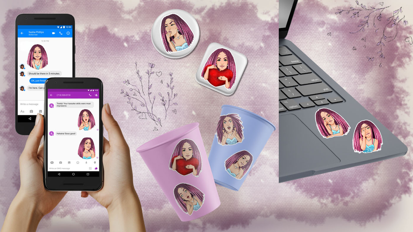 Индивидуальный стикер-пак отражающий эмоции! — Изображение №5 — Брендинг, Иллюстрация на Dprofile