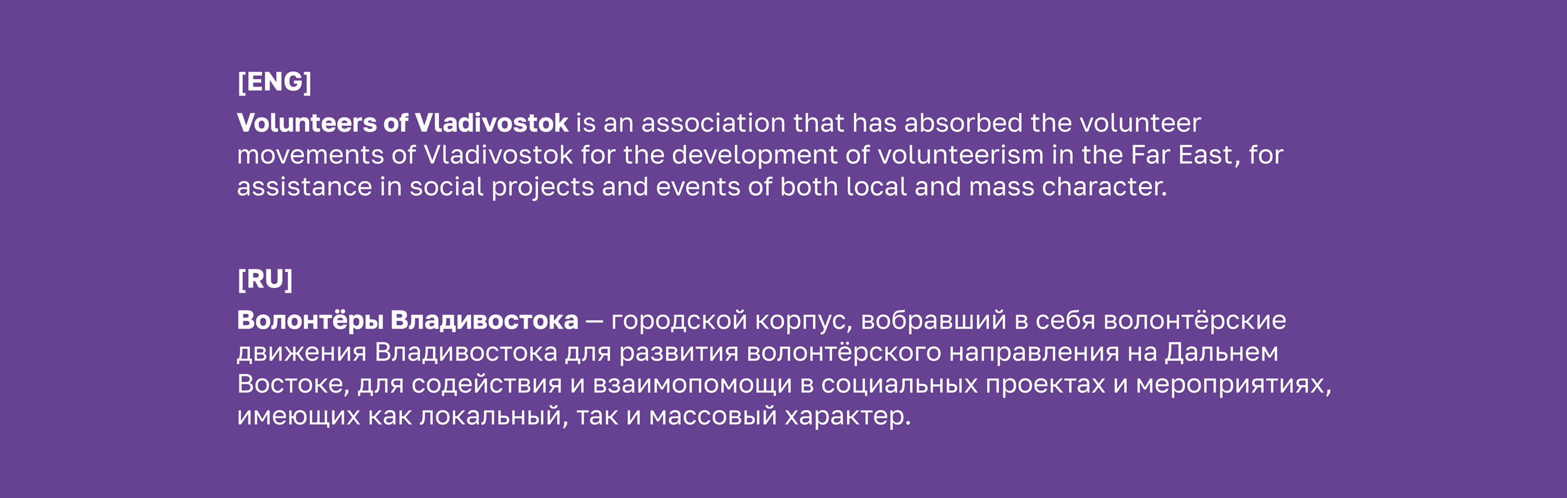 ВОЛОНТЁРЫ ВЛАДИВОСТОКА / VVO VOLUNTEERS — Изображение №2 — Брендинг на Dprofile