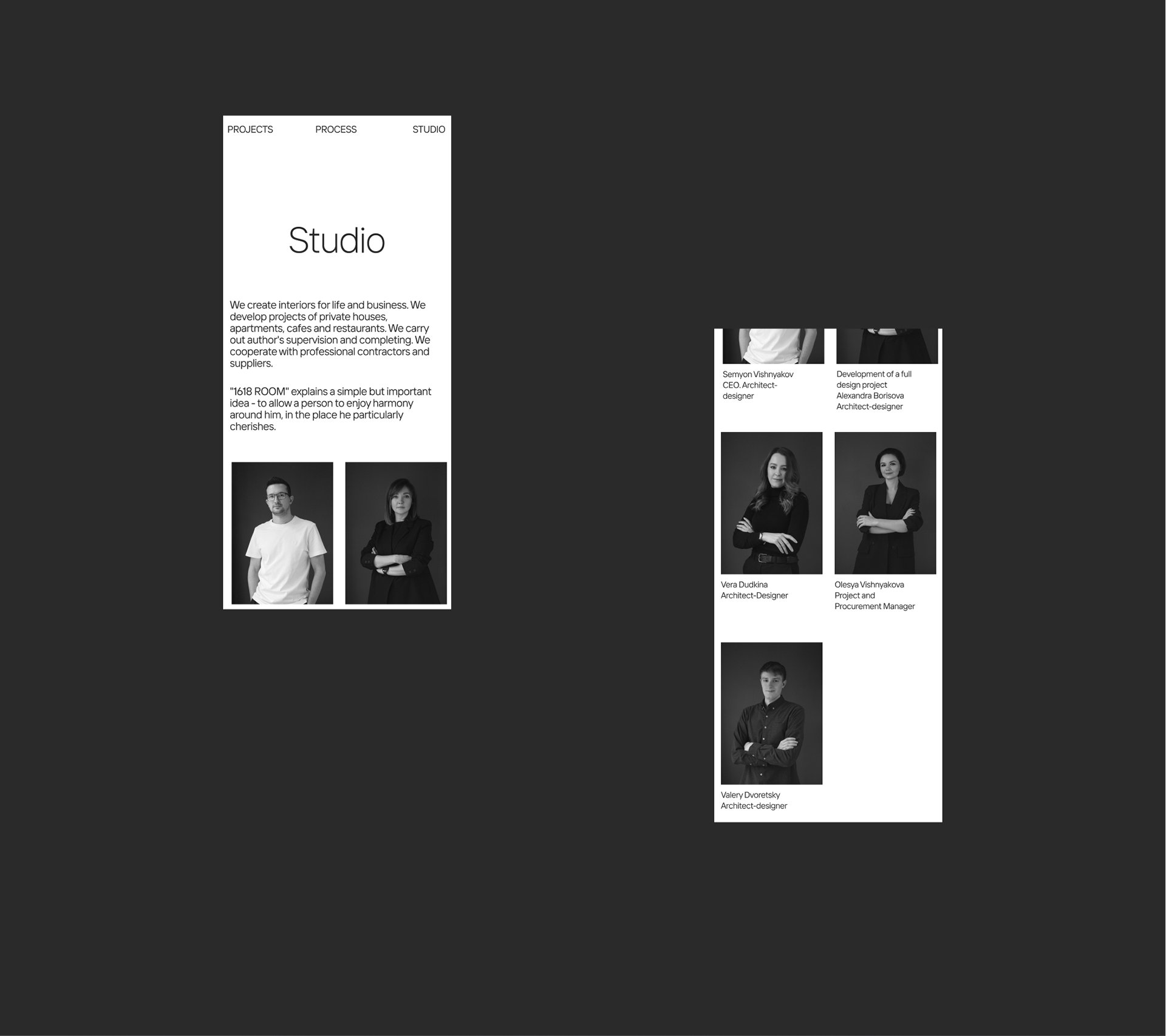 1618 ROOM — Изображение №13 — Интерфейсы, Анимация на Dprofile