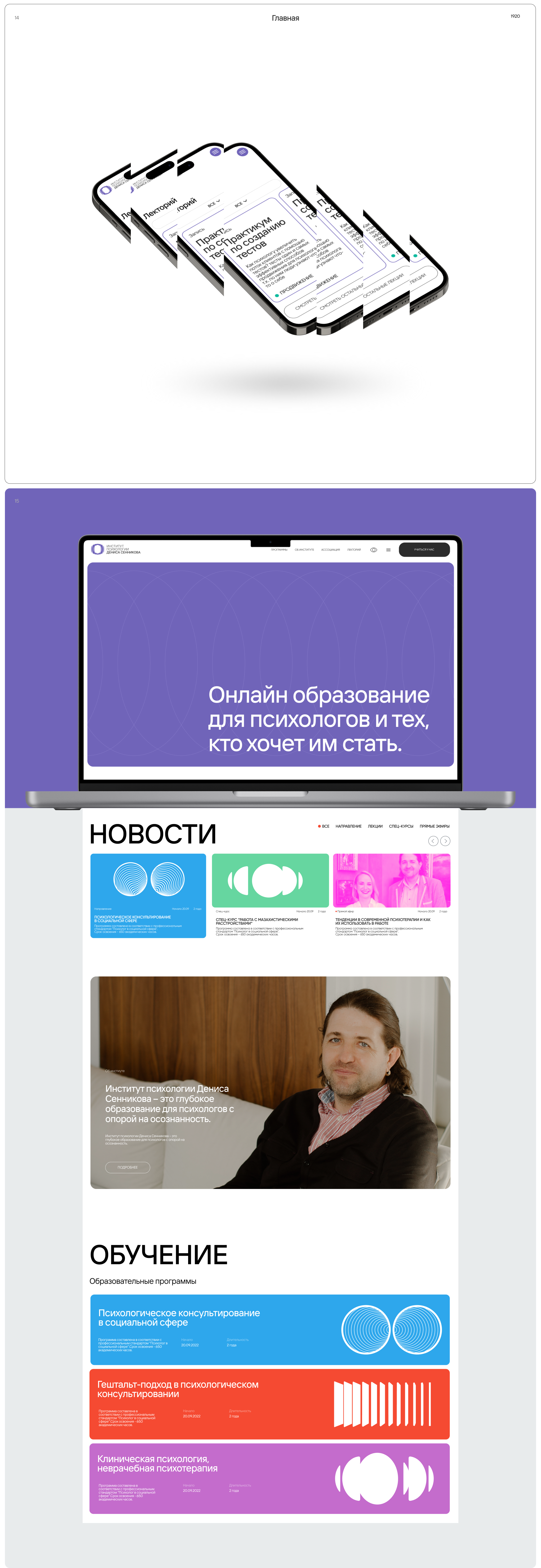 Институт психологии Дениса Санникова — Изображение №4 — Интерфейсы, Брендинг на Dprofile