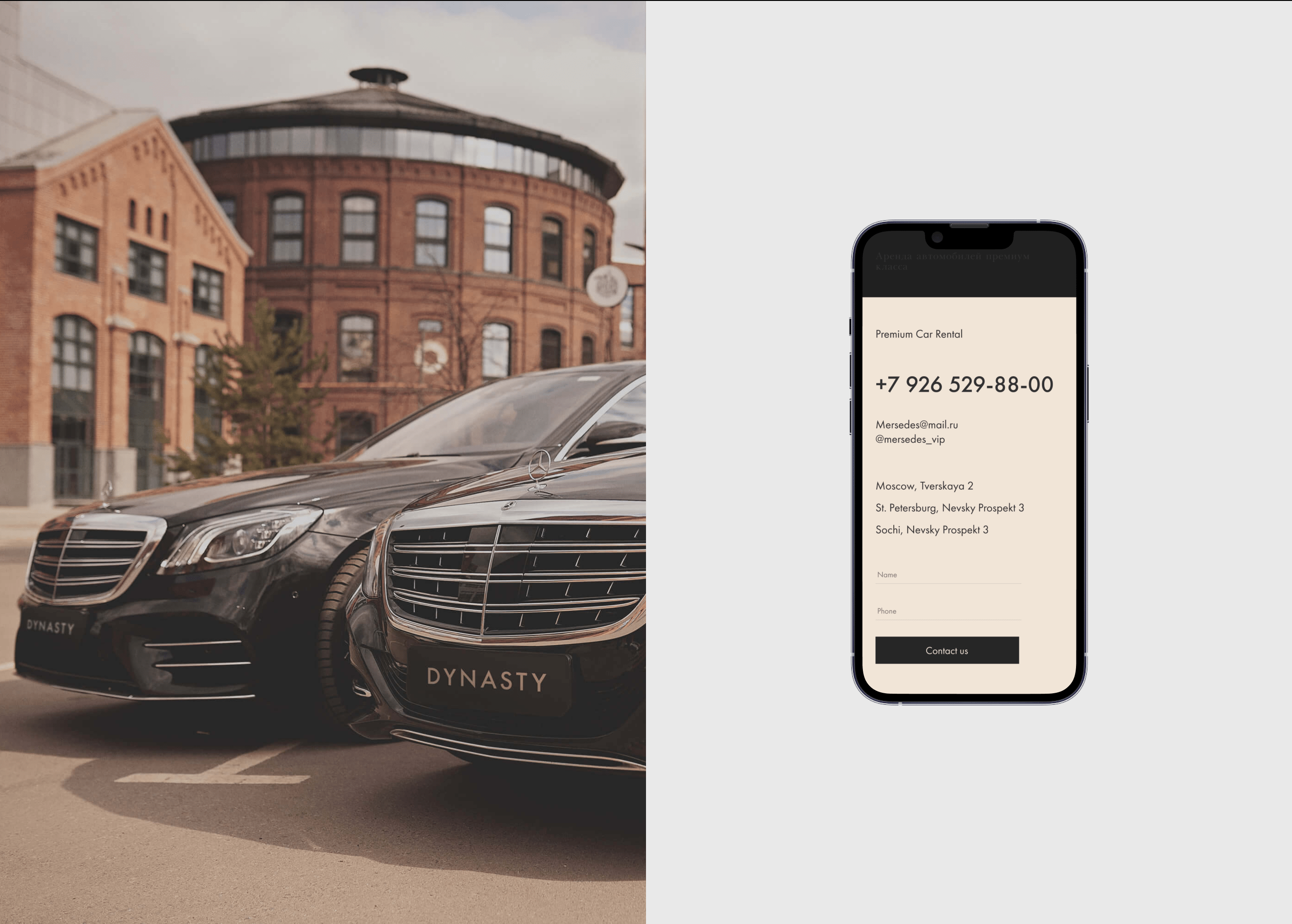 Dynasty - premium car rental — Изображение №6 — Интерфейсы, Брендинг на Dprofile