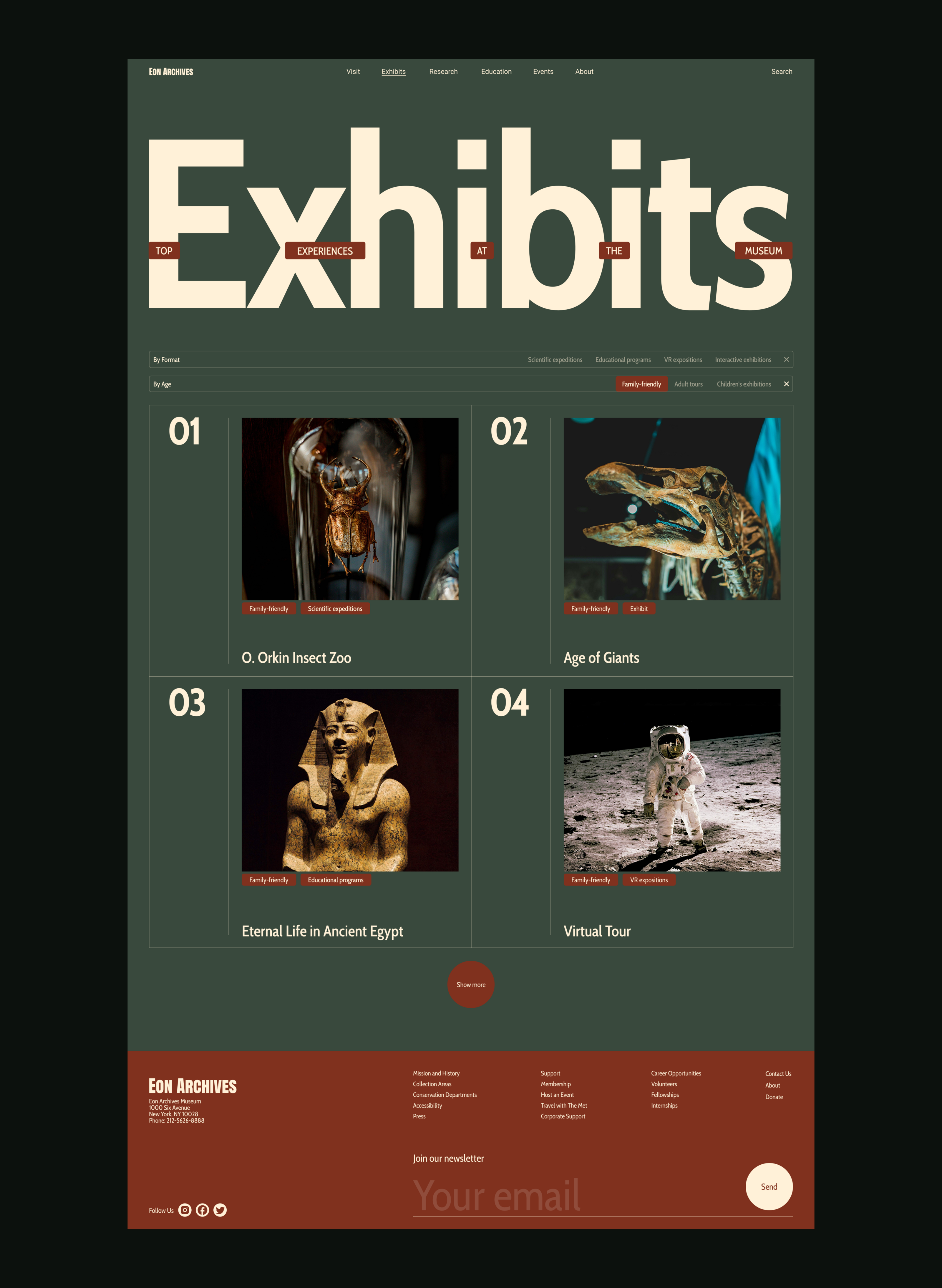 EON ARCHIVES | CORPORATE WEBSITE — Изображение №10 — Интерфейсы на Dprofile