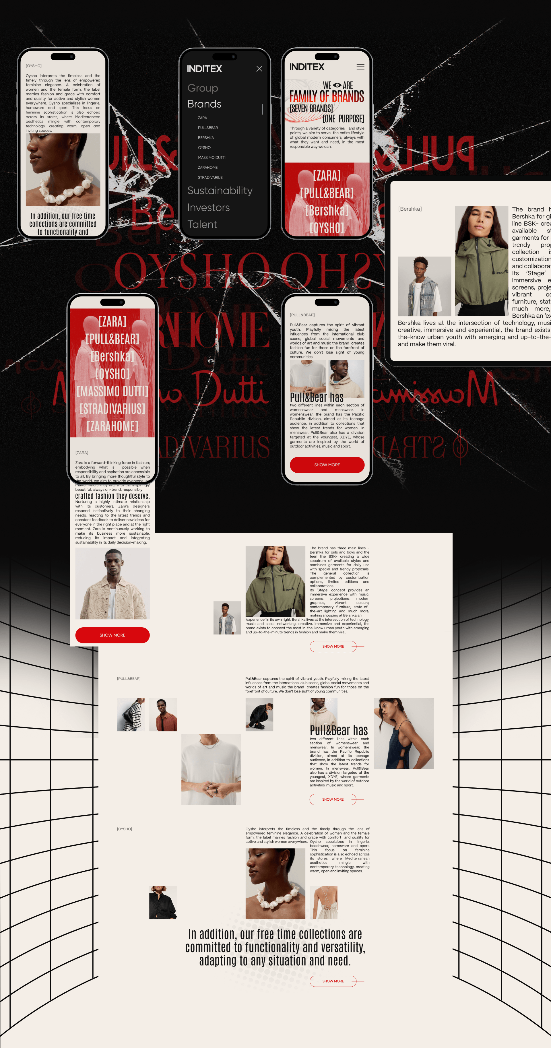 INDITEX [Corporate website redesign] — Изображение №13 — Интерфейсы, Анимация на Dprofile