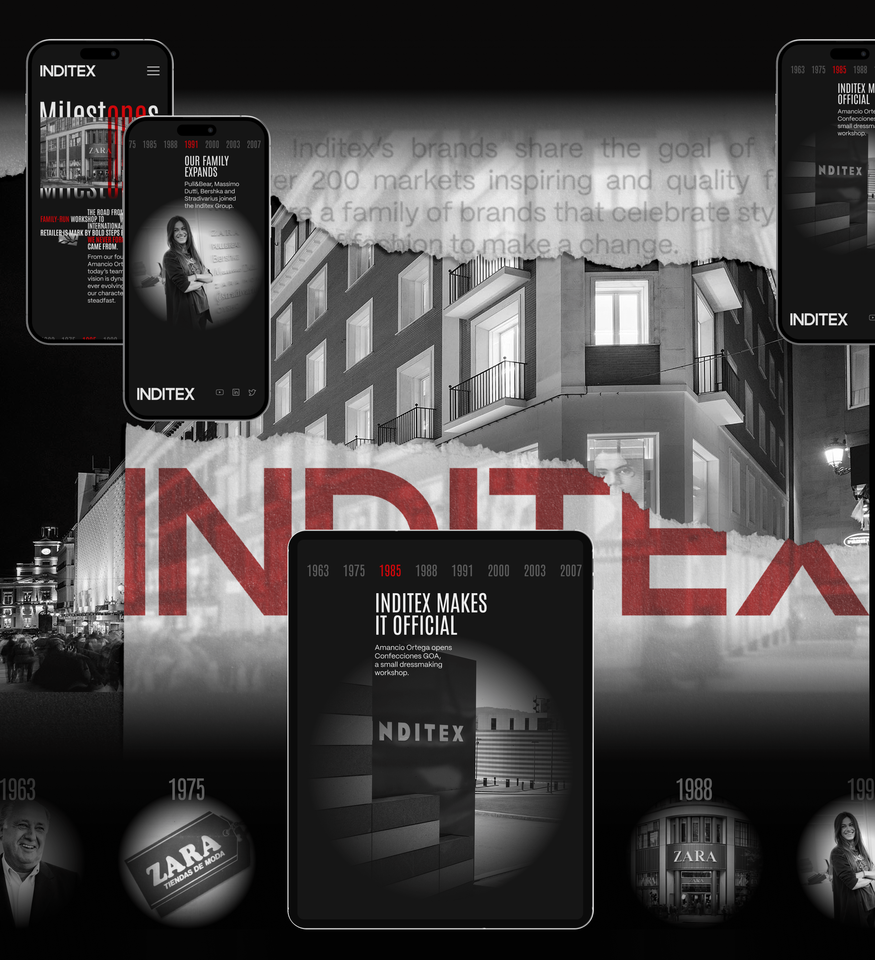 INDITEX [Corporate website redesign] — Изображение №19 — Интерфейсы, Анимация на Dprofile