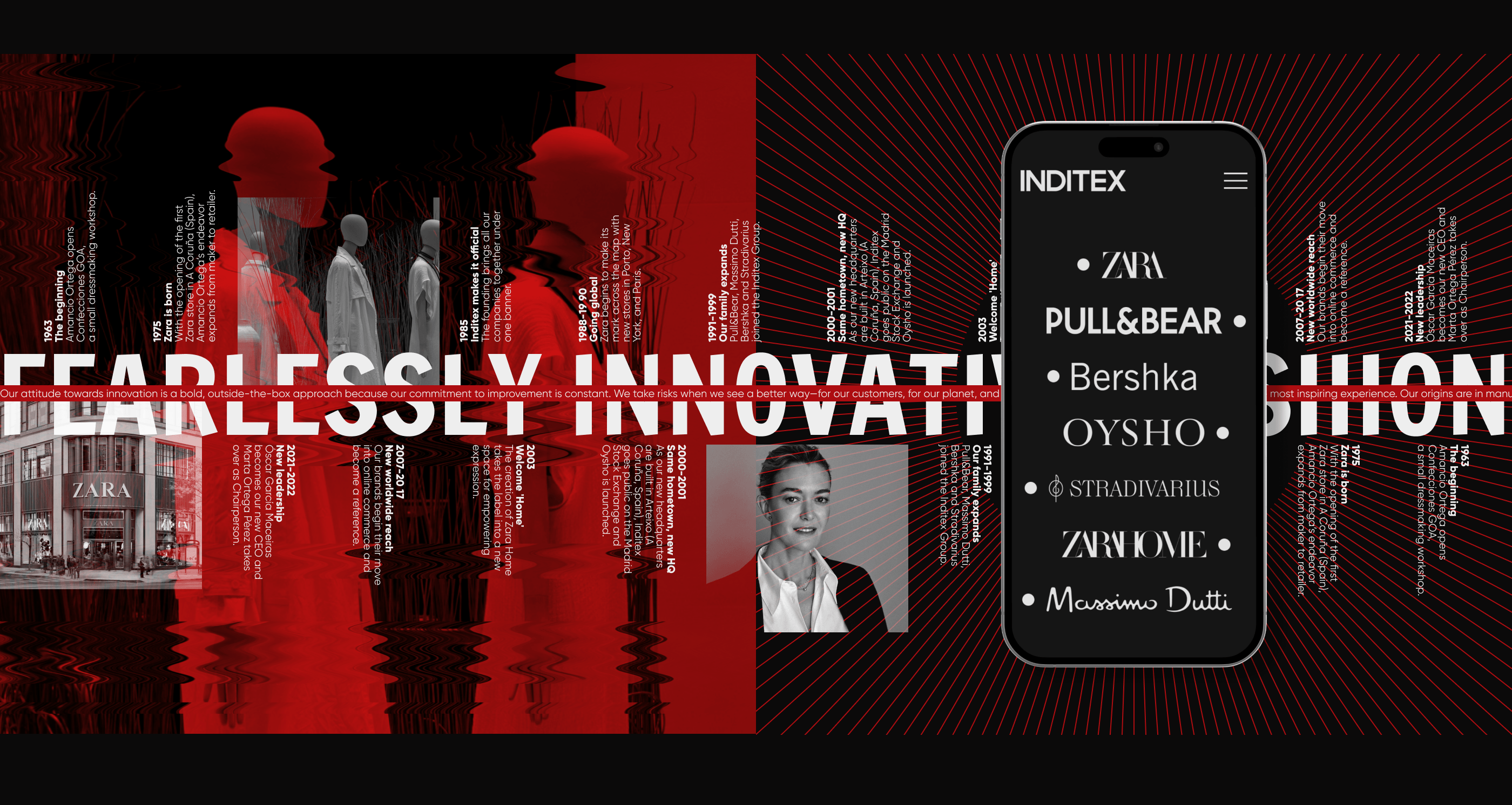 INDITEX [Corporate website redesign] — Изображение №17 — Интерфейсы, Анимация на Dprofile