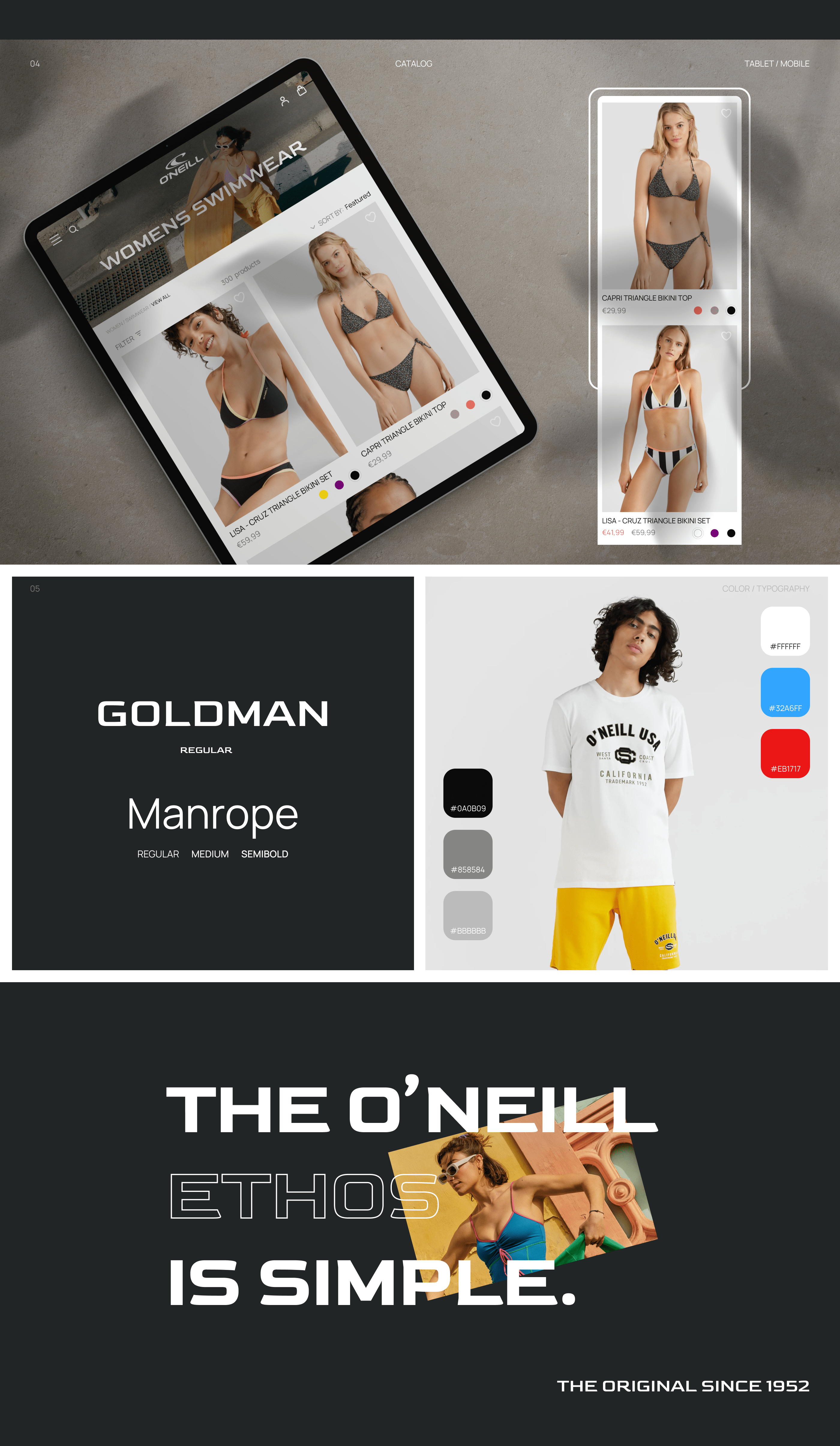 O'NEILL | E-commerce redesign — Изображение №4 — Интерфейсы, Анимация на Dprofile