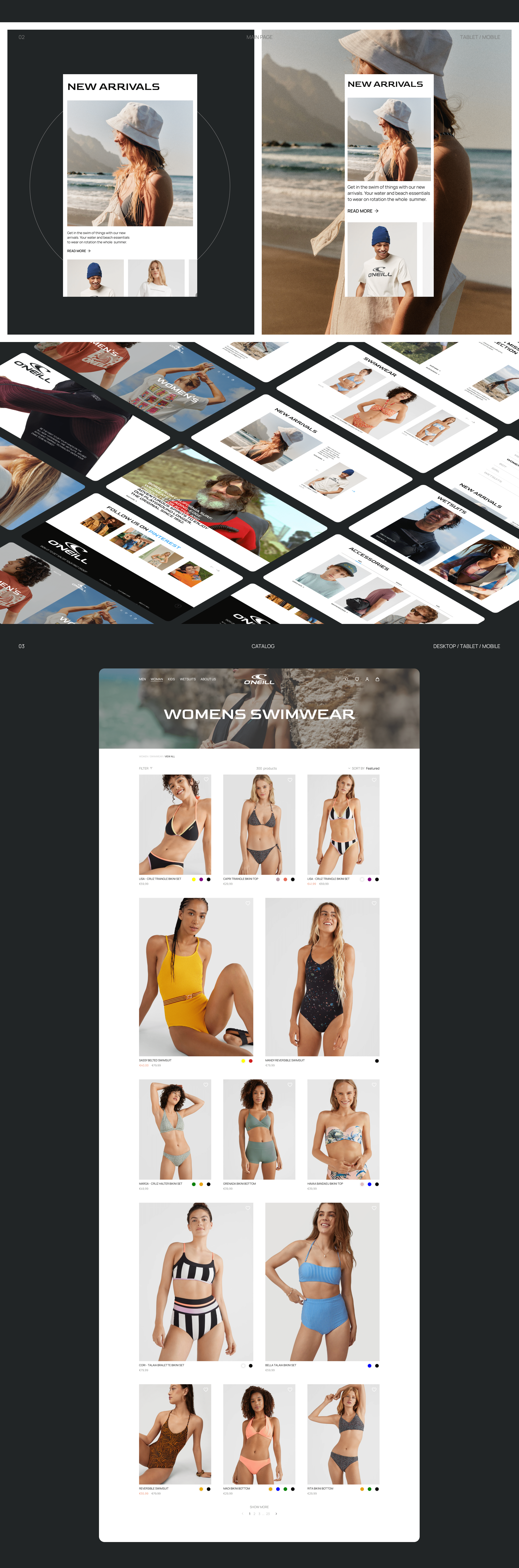 O'NEILL | E-commerce redesign — Изображение №2 — Интерфейсы, Анимация на Dprofile