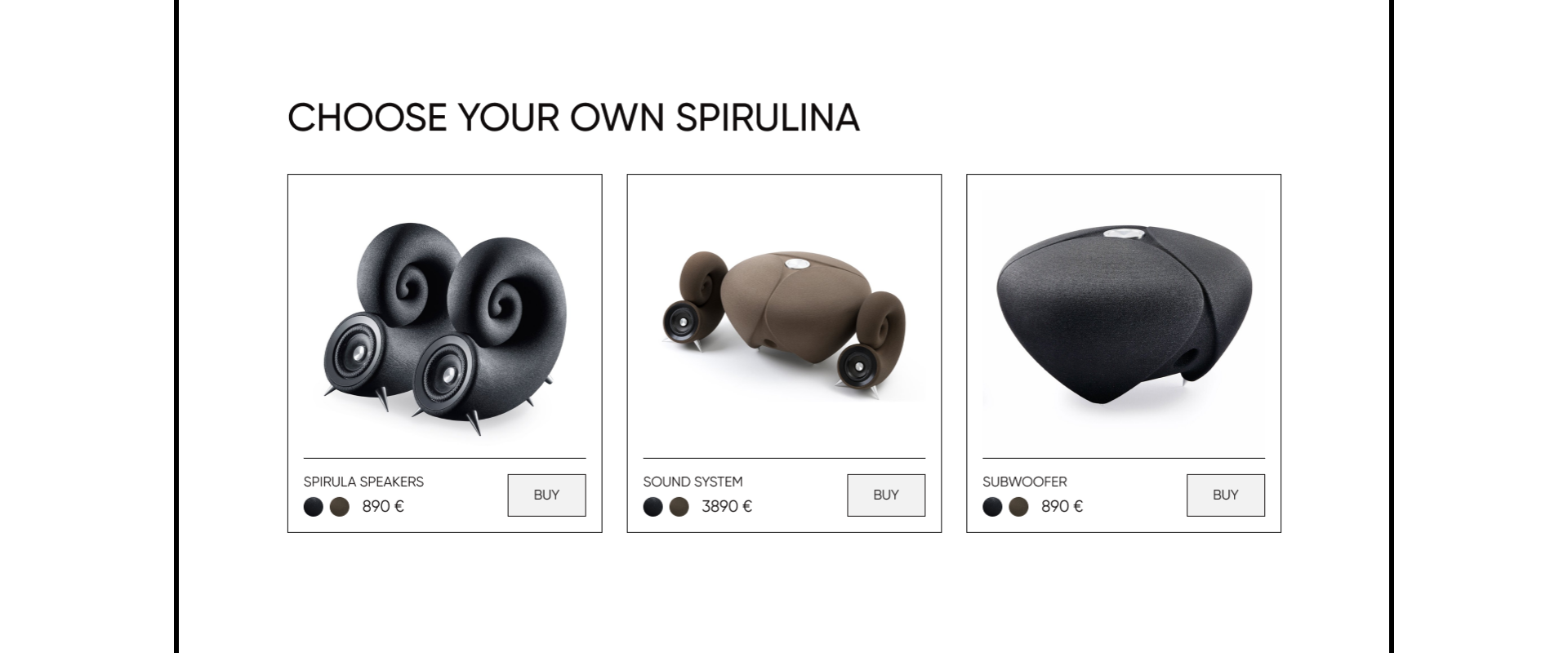 Landing Page for Spirulina speakers — Изображение №4 — Интерфейсы на Dprofile